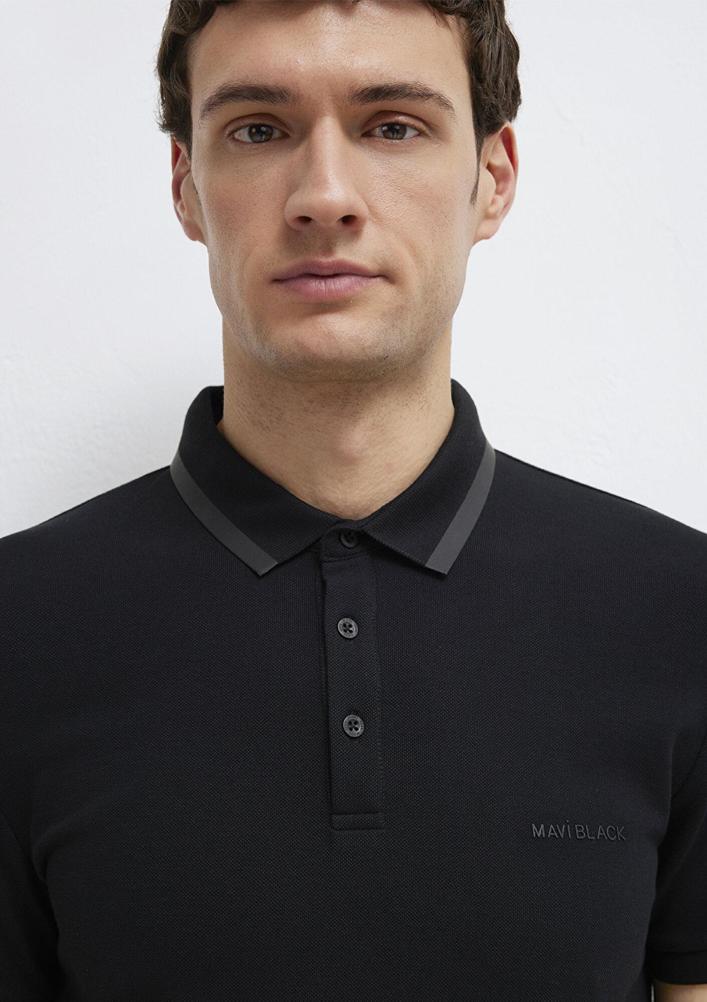 Mavi Siyah Polo Tişört Slim Fit / Dar Kesim 0611829-900