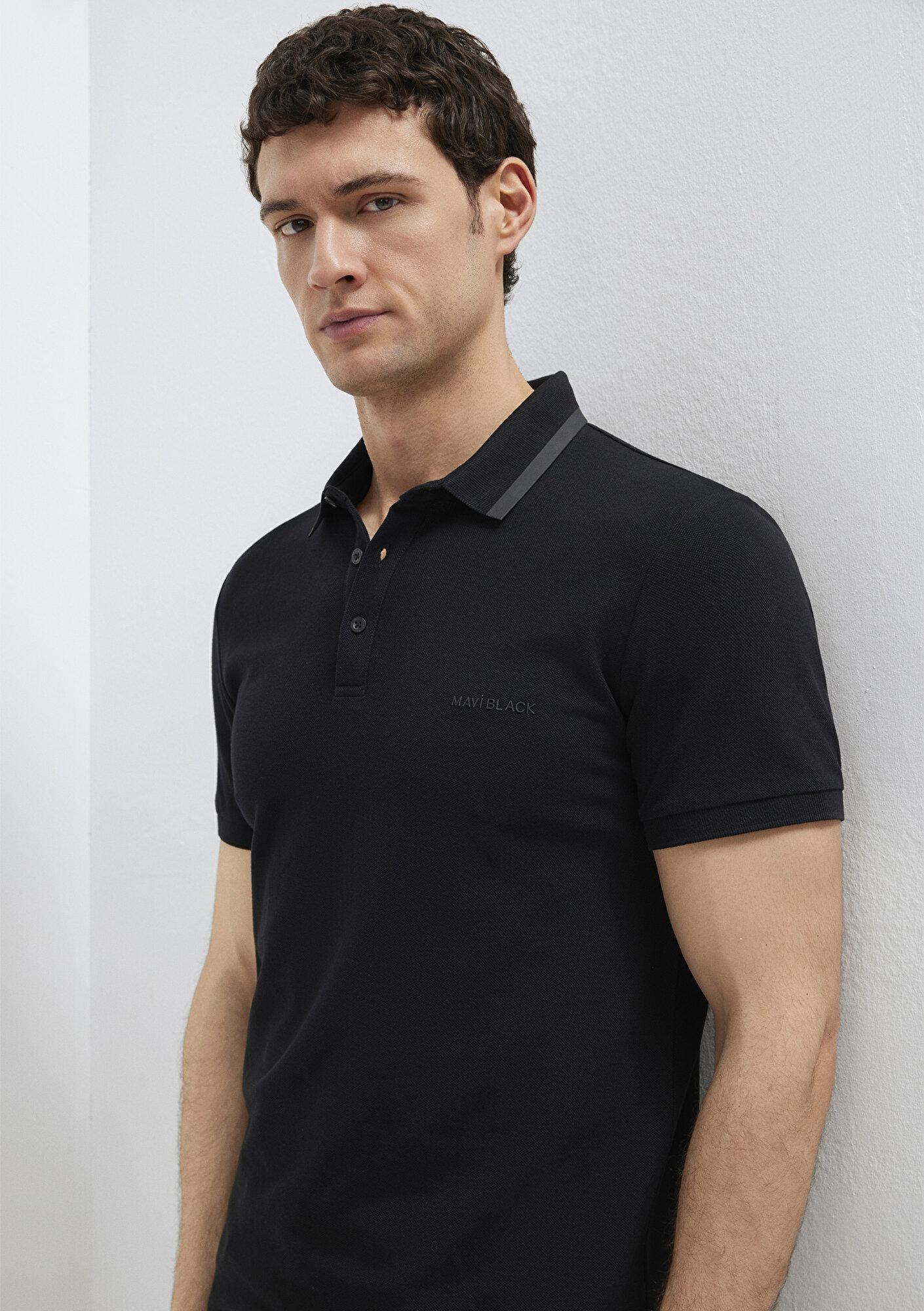 Mavi Siyah Polo Tişört Slim Fit / Dar Kesim 0611829-900