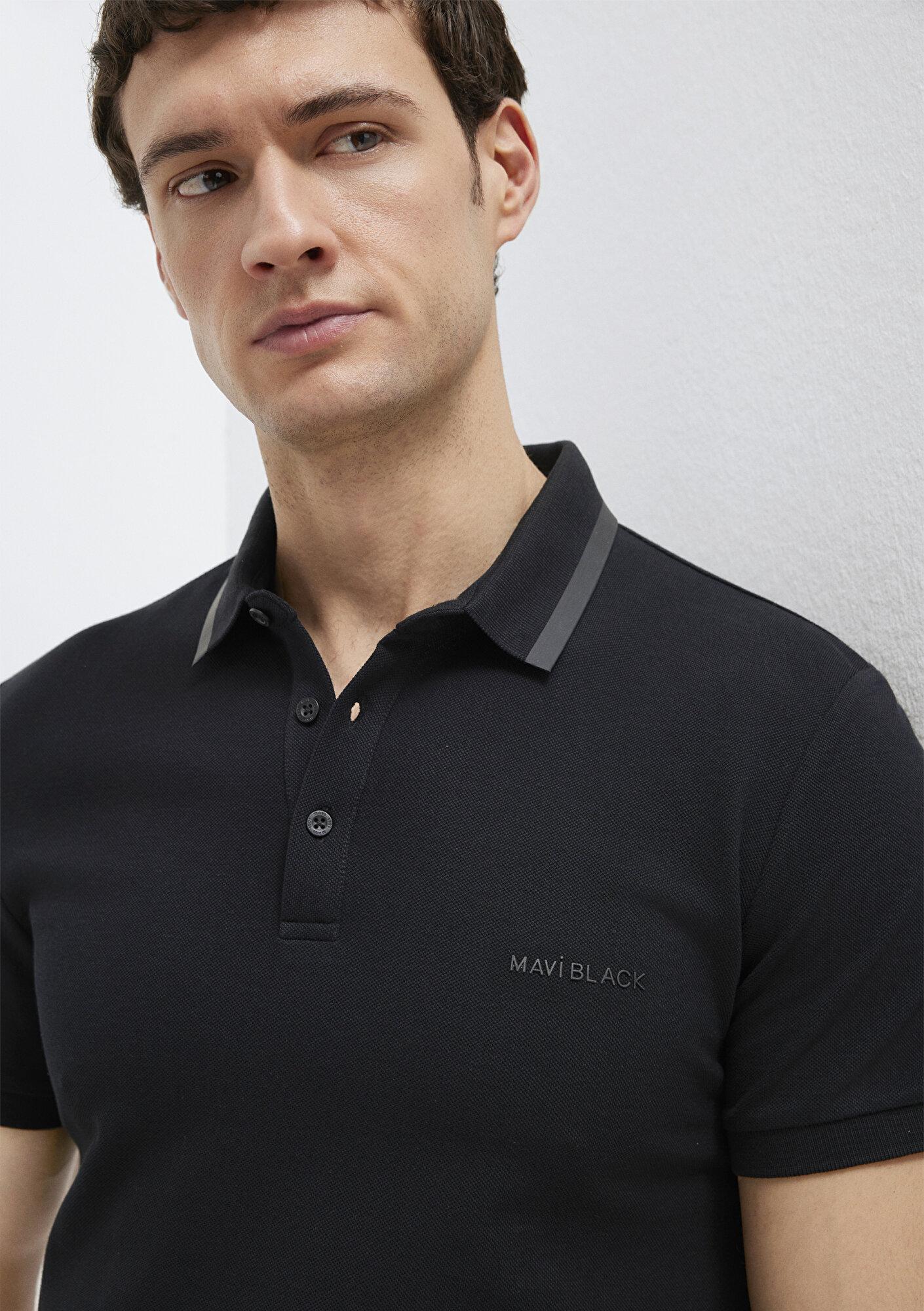 Mavi Siyah Polo Tişört Slim Fit / Dar Kesim 0611829-900