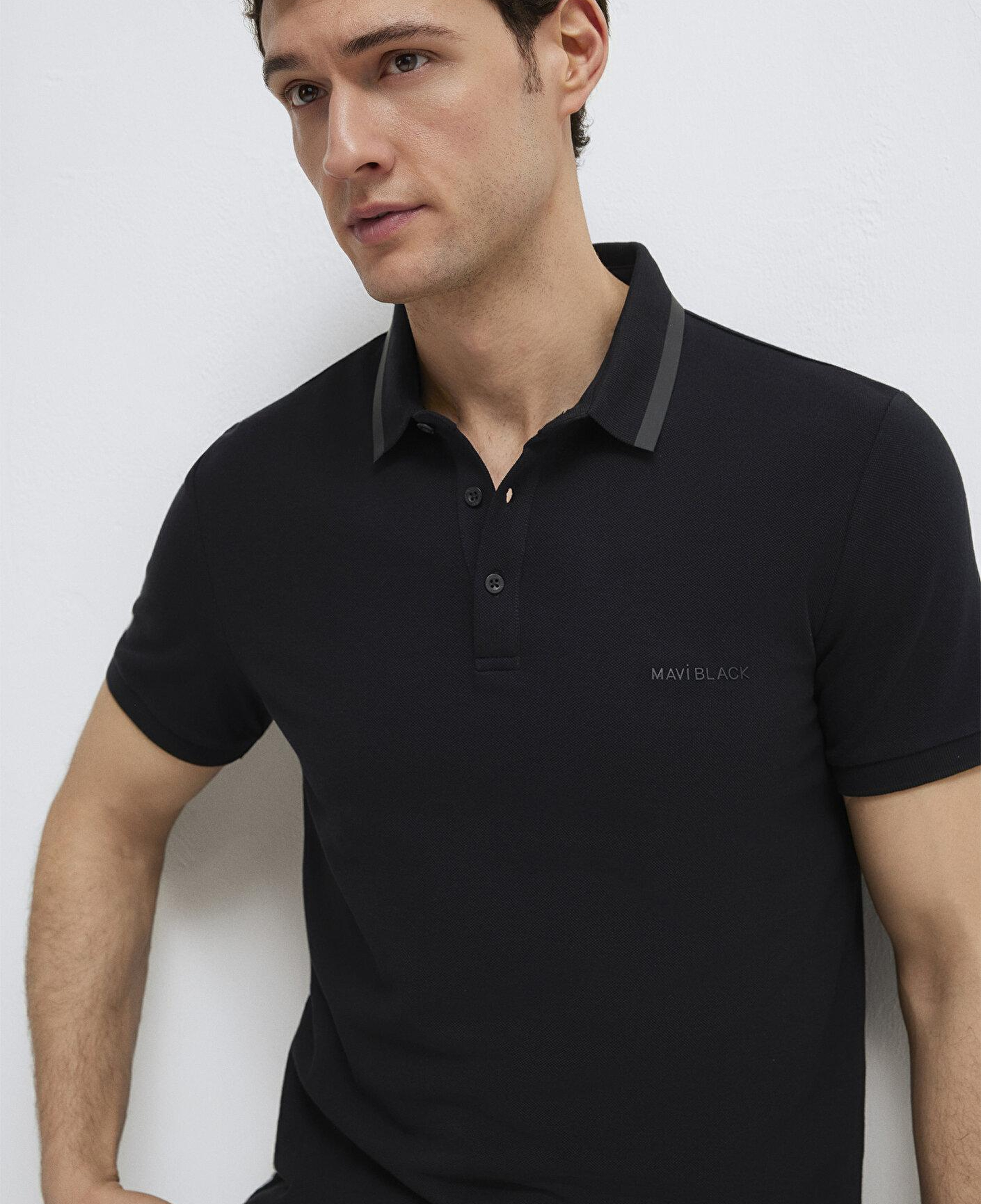 Mavi Siyah Polo Tişört Slim Fit / Dar Kesim 0611829-900
