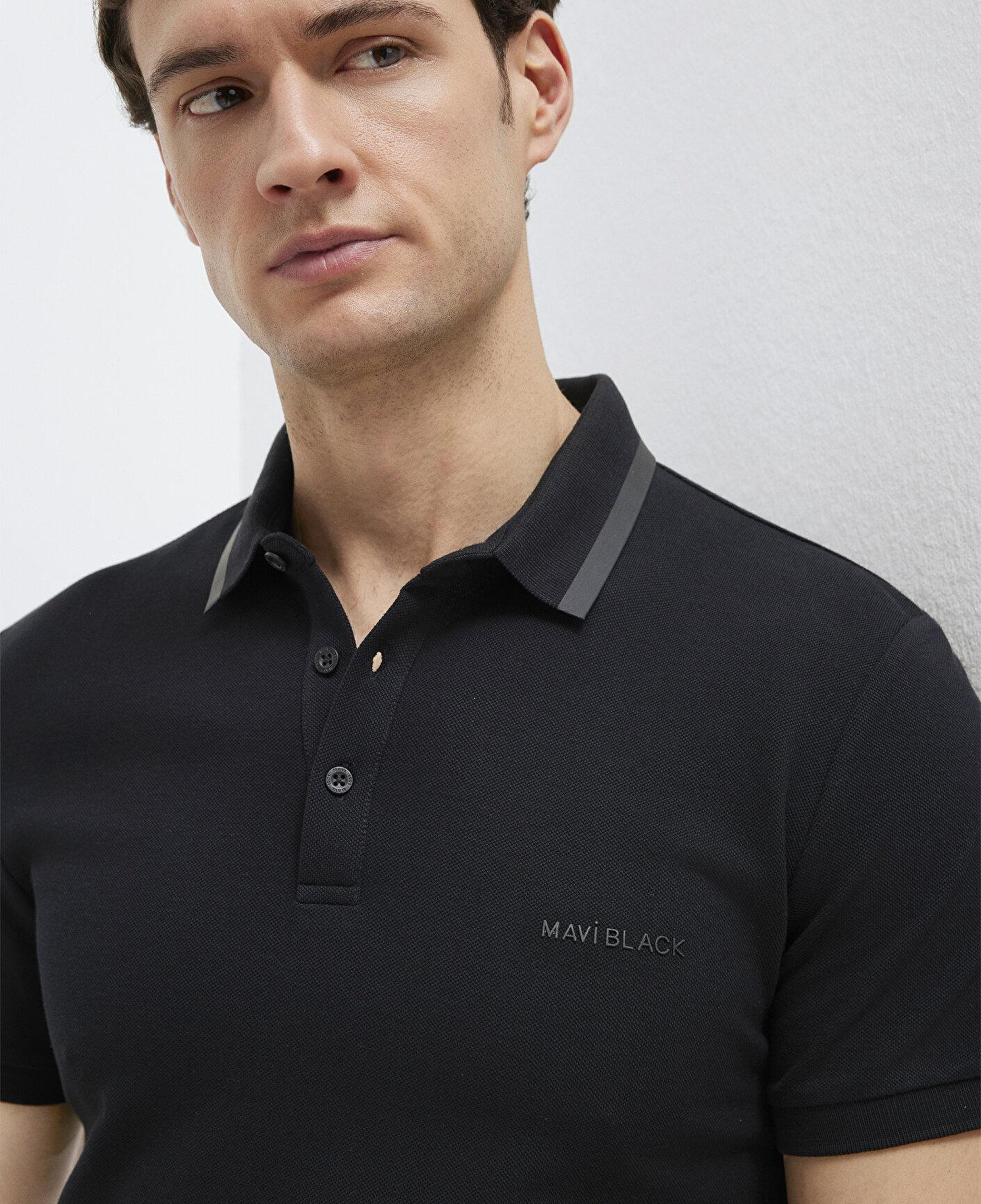 Mavi Siyah Polo Tişört Slim Fit / Dar Kesim 0611829-900