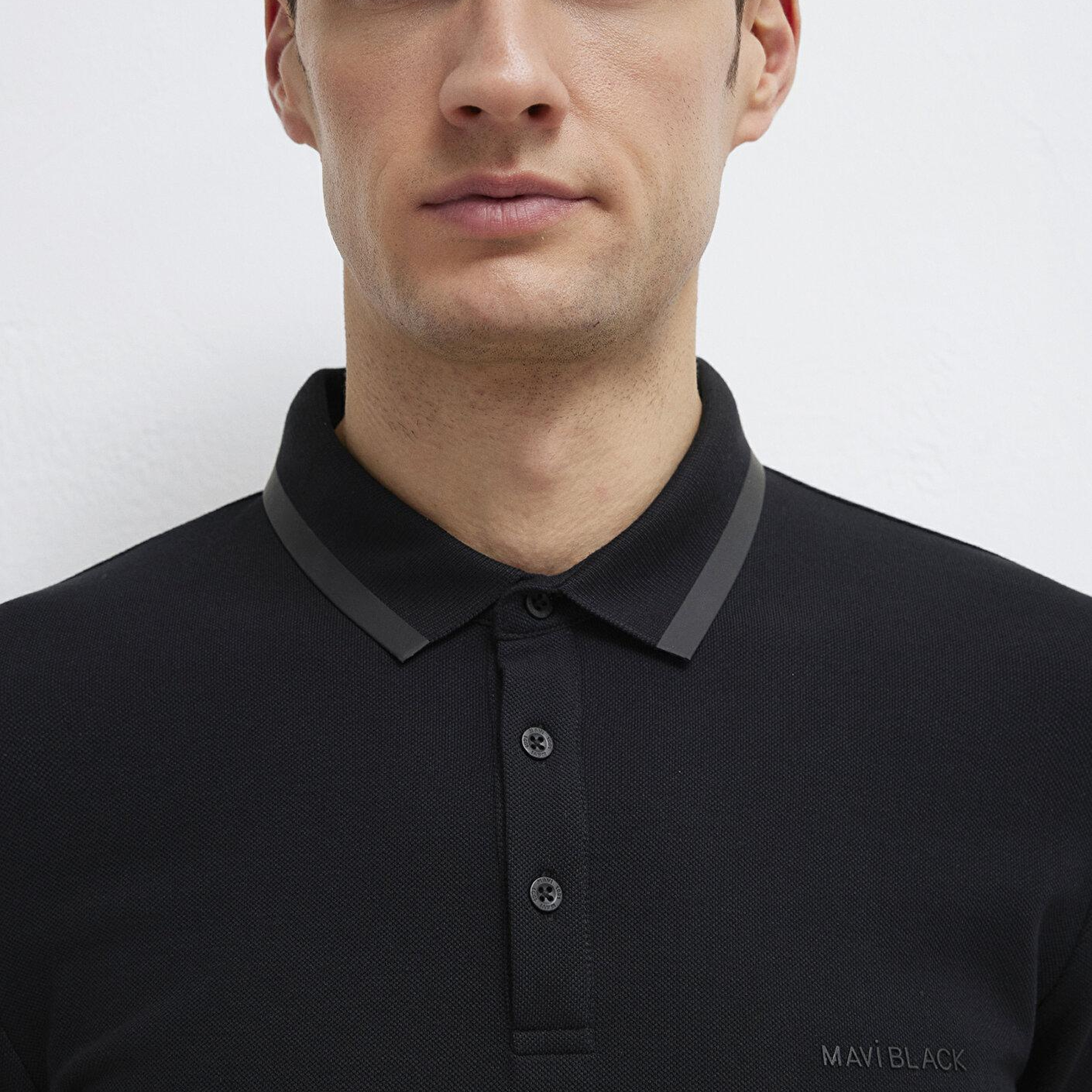 Mavi Siyah Polo Tişört Slim Fit / Dar Kesim 0611829-900