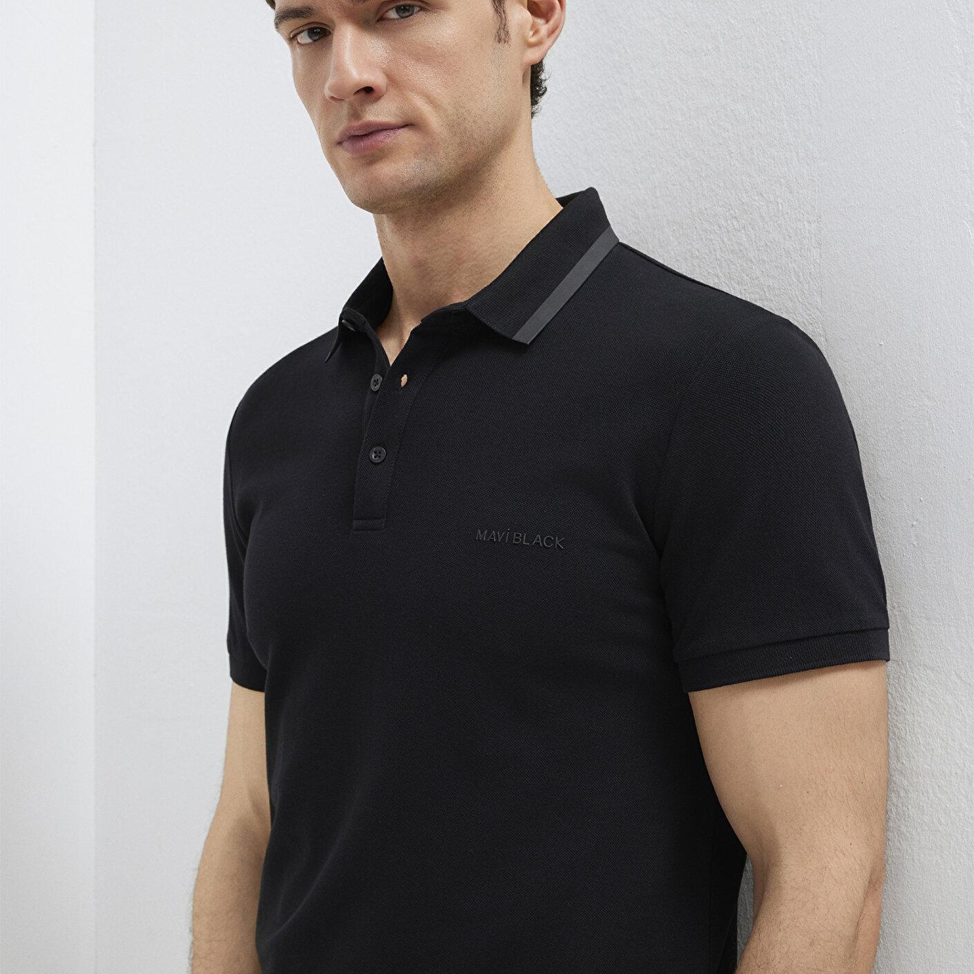 Mavi Siyah Polo Tişört Slim Fit / Dar Kesim 0611829-900