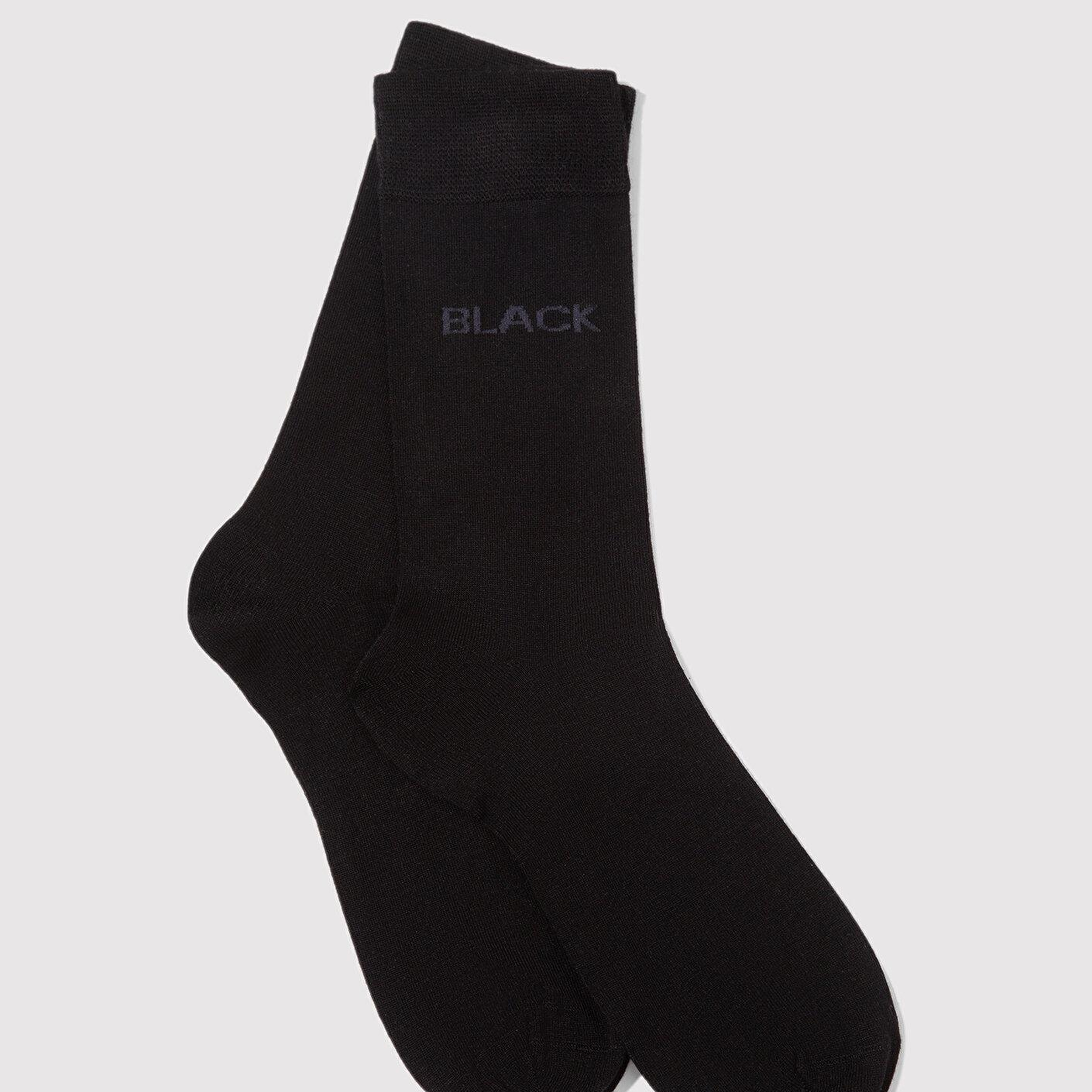 Mavi Mavi Black Baskılı Siyah Soket Çorap 0911343-900