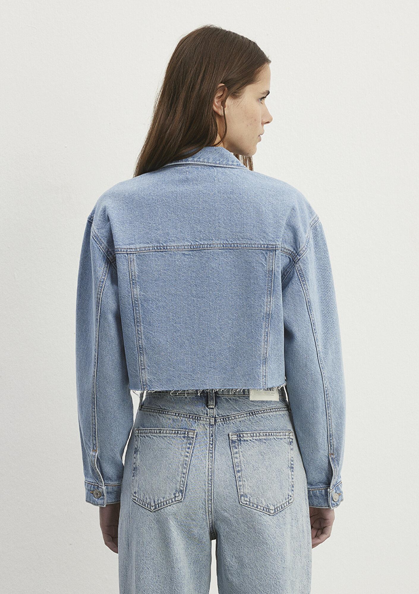 Mavi Brenda 90lar İndigo Mavisi Jean Ceket 1110118-86443