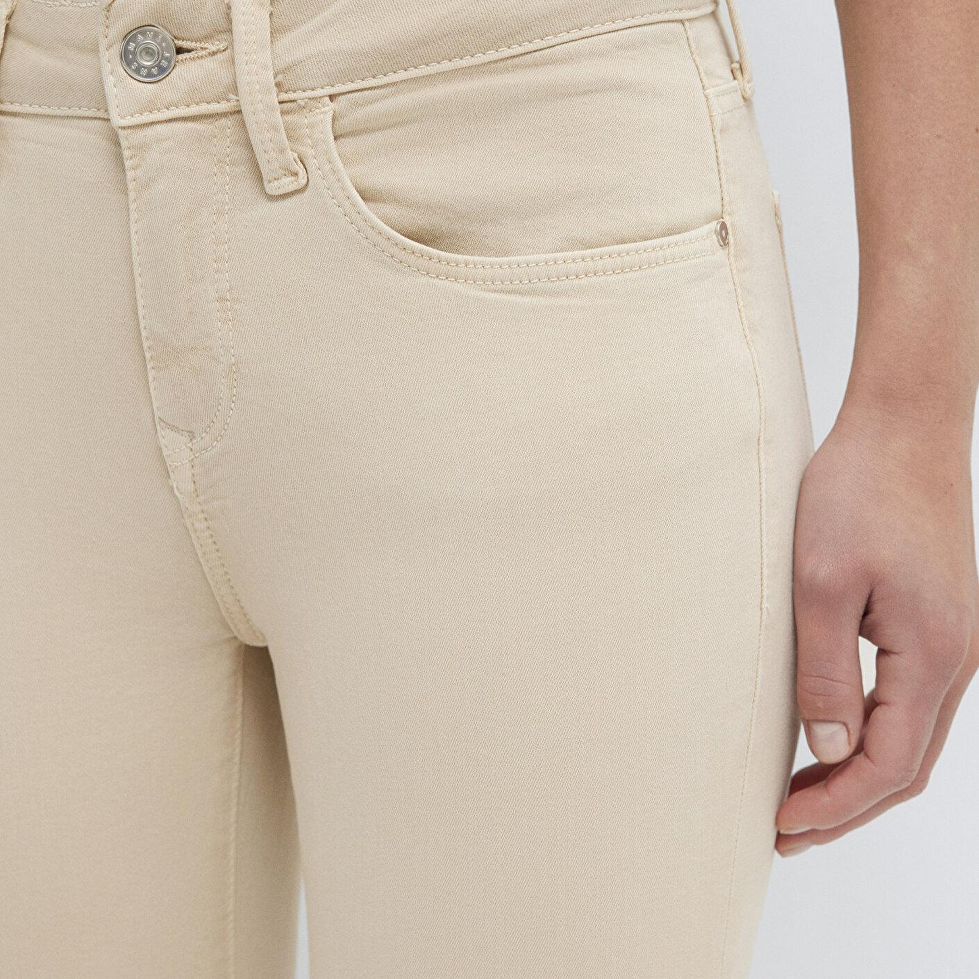 Mavi Ada Mavi Premium Krem Gabardin Pantolon 1020586447
