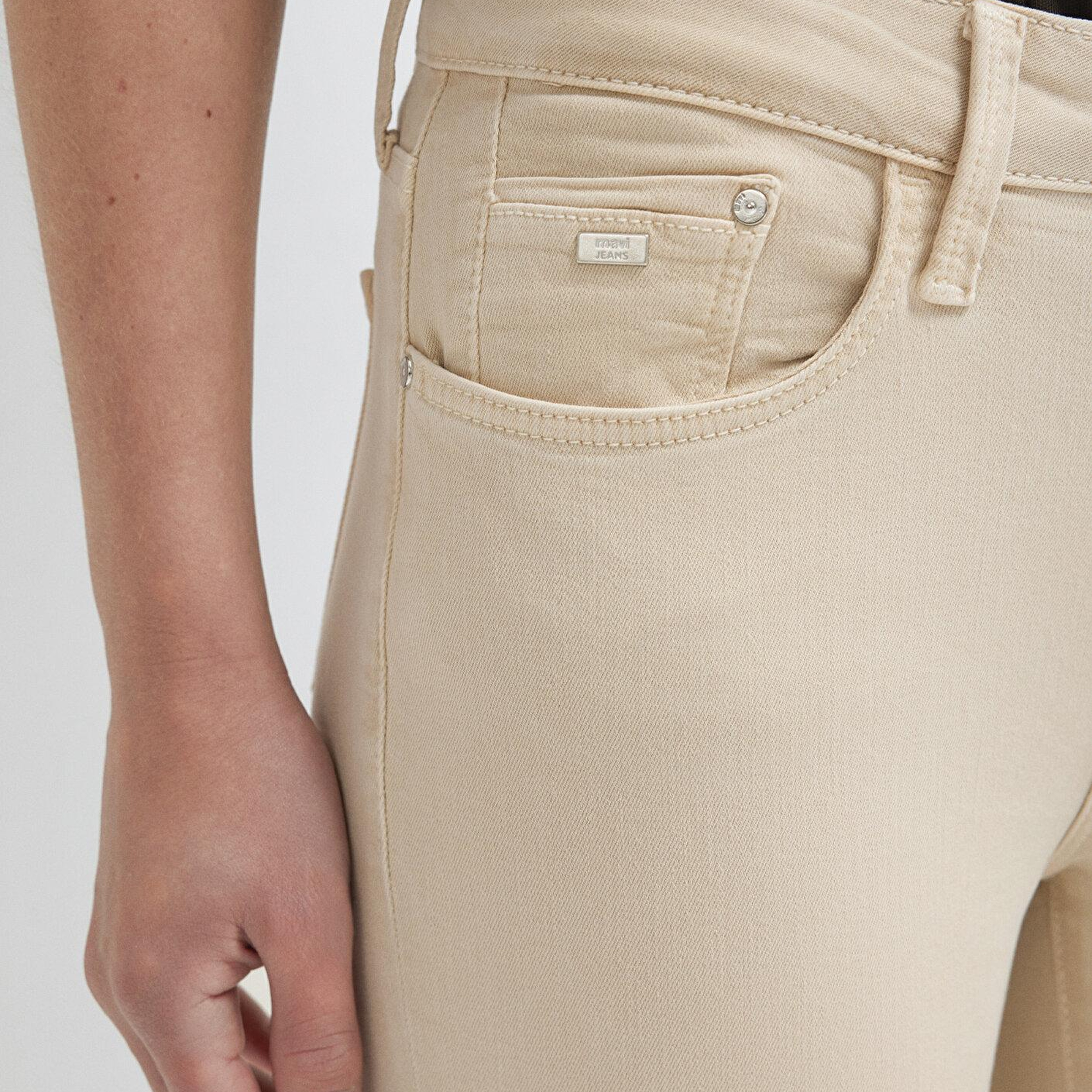 Mavi Ada Mavi Premium Krem Gabardin Pantolon 1020586447