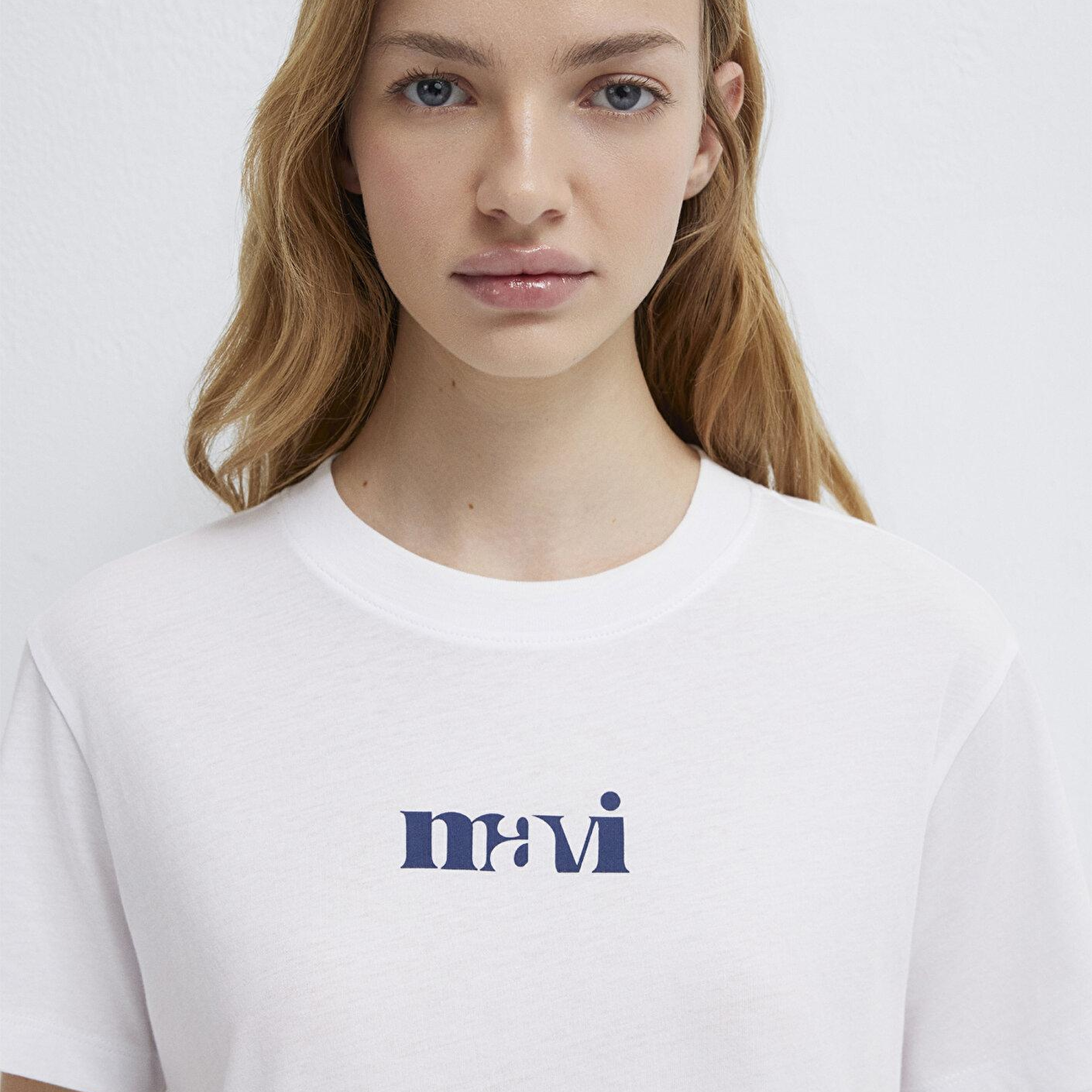 Mavi Mavi Baskılı Beyaz Tişört Regular Fit / Normal Kesim 1612241-620