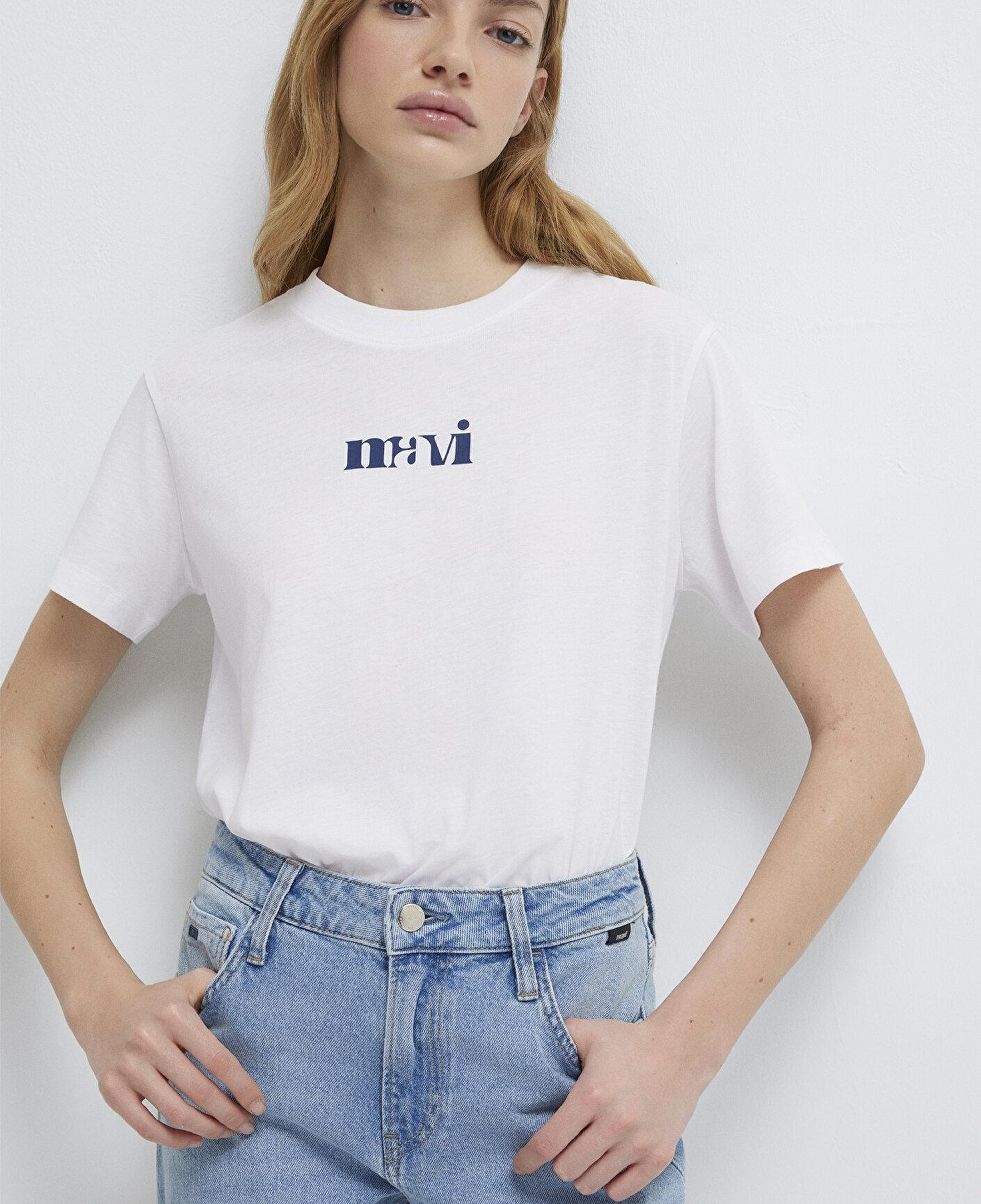 Mavi Mavi Baskılı Beyaz Tişört Regular Fit / Normal Kesim 1612241-620