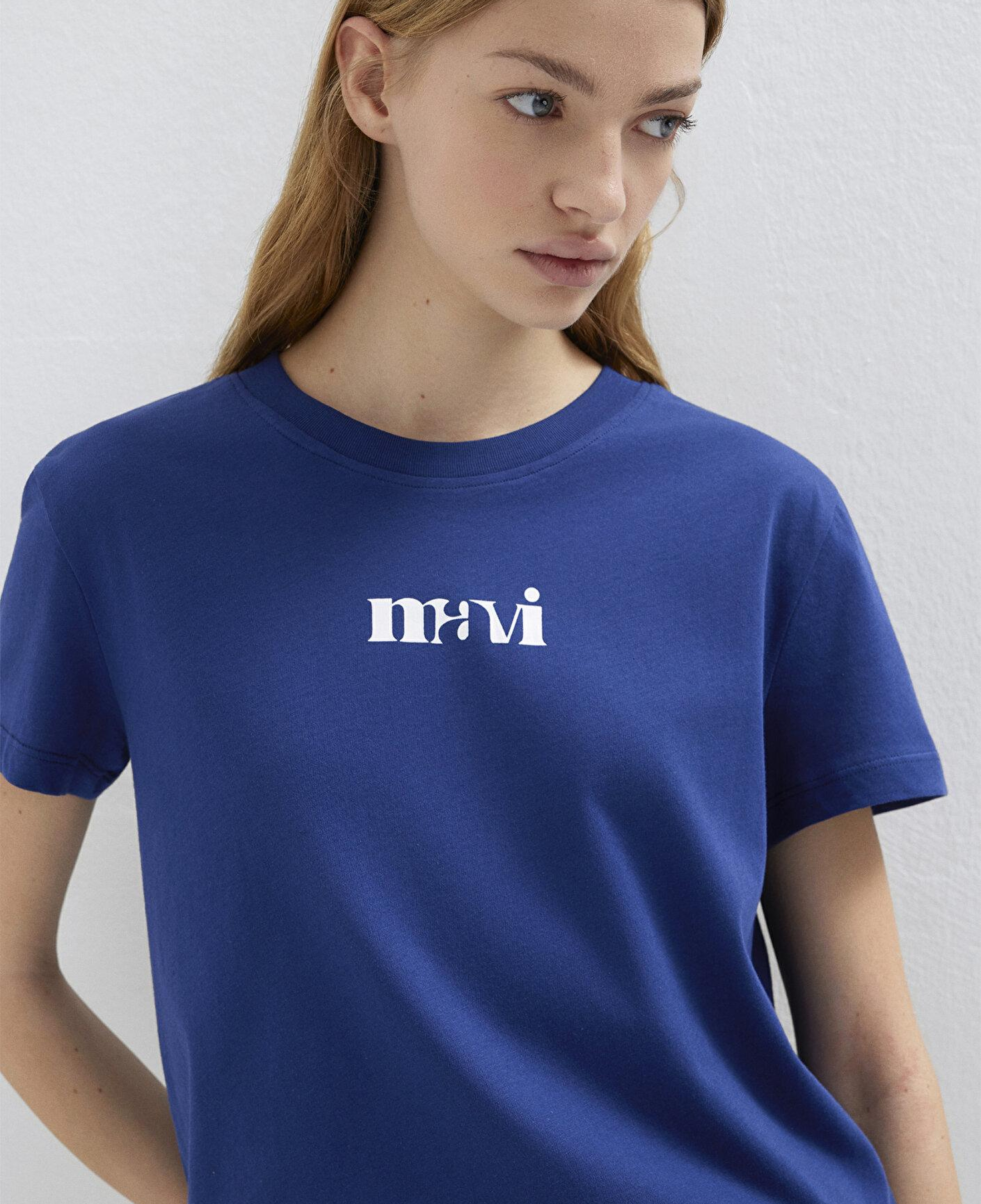Mavi Mavi Baskılı Lacivert Tişört Regular Fit / Normal Kesim 1612241-70722