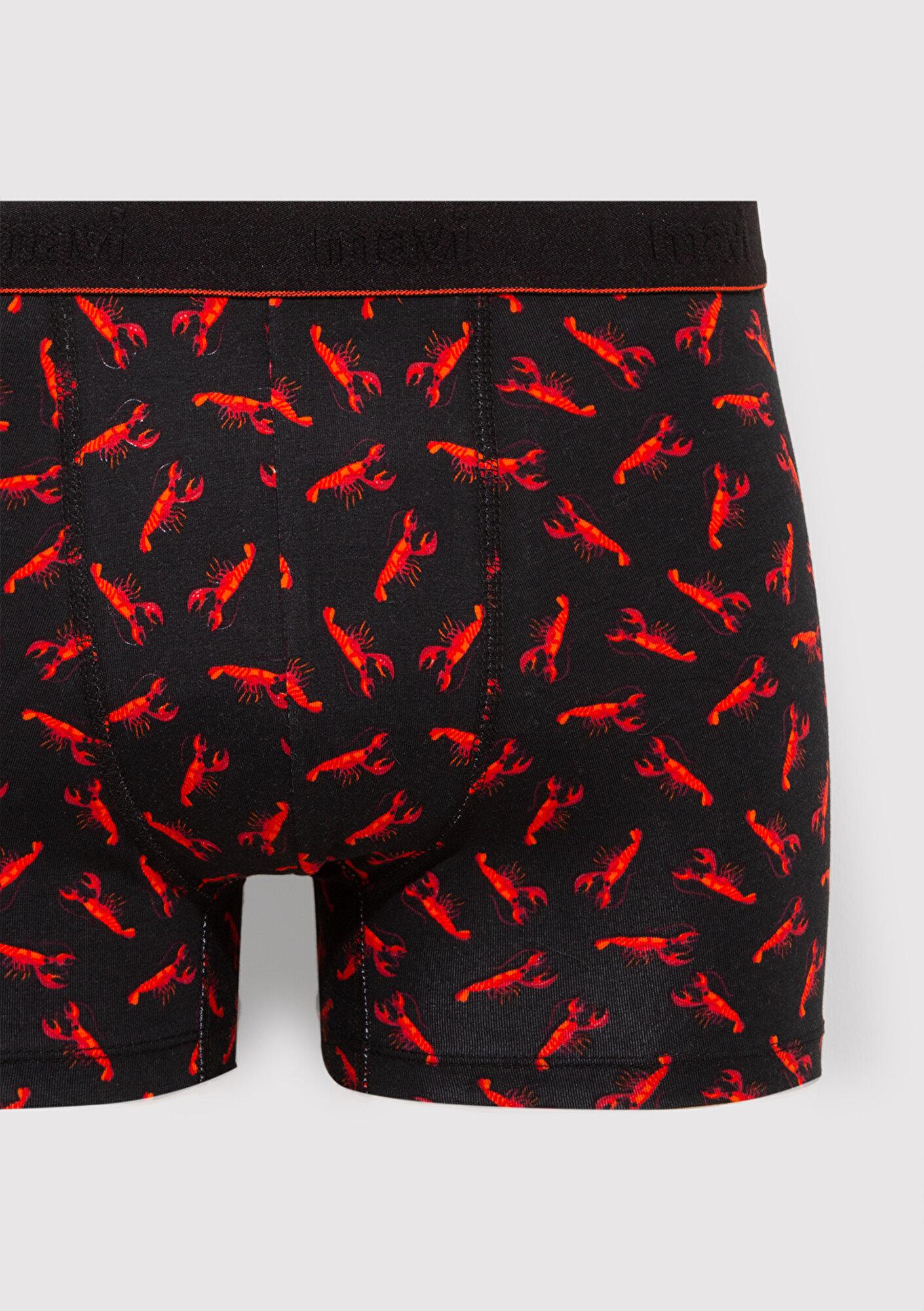 Mavi Istakoz Baskılı Siyah Boxer 0911307-900