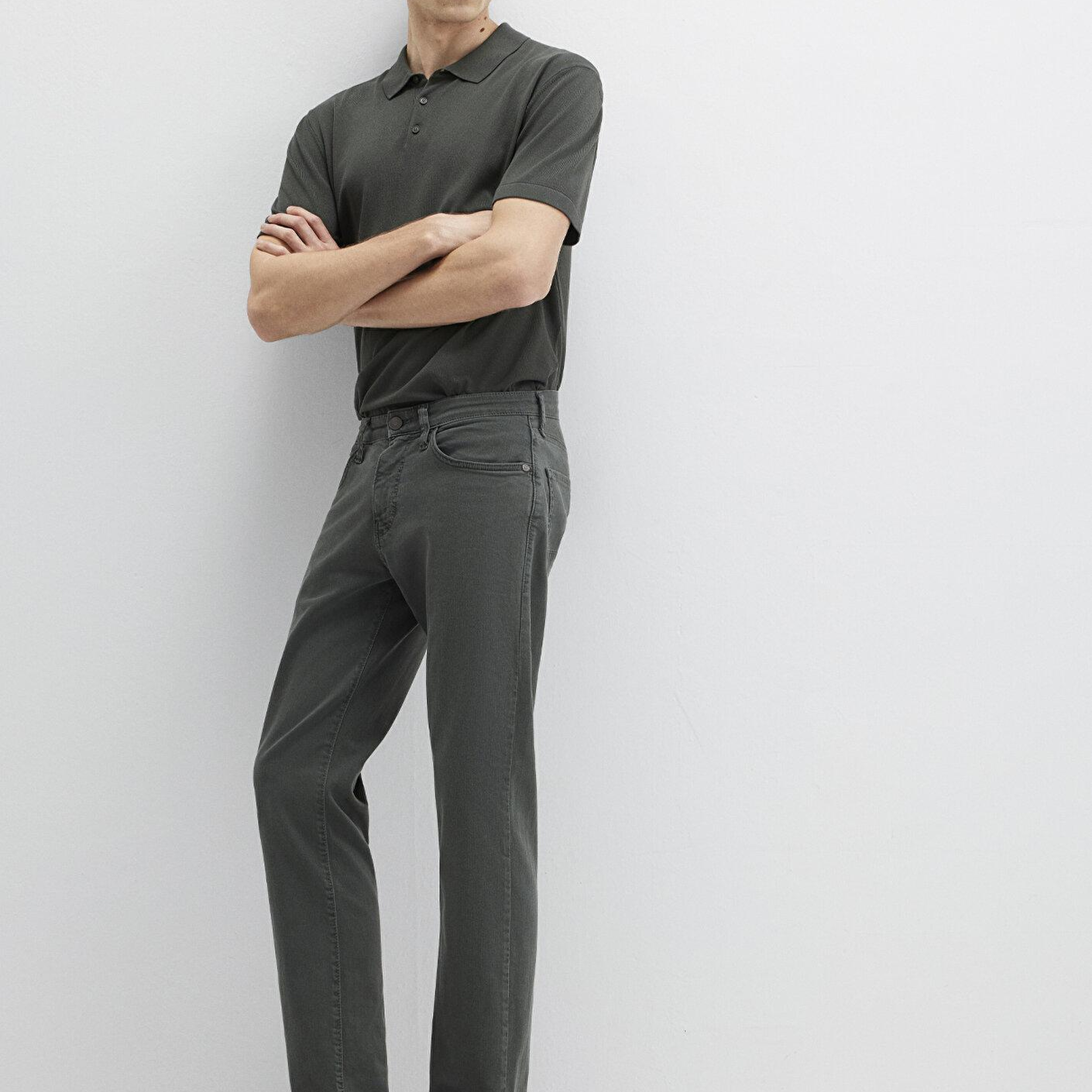 Mavi Hunter Yosun Yeşili Comfort Gabardin Pantolon 0020285644