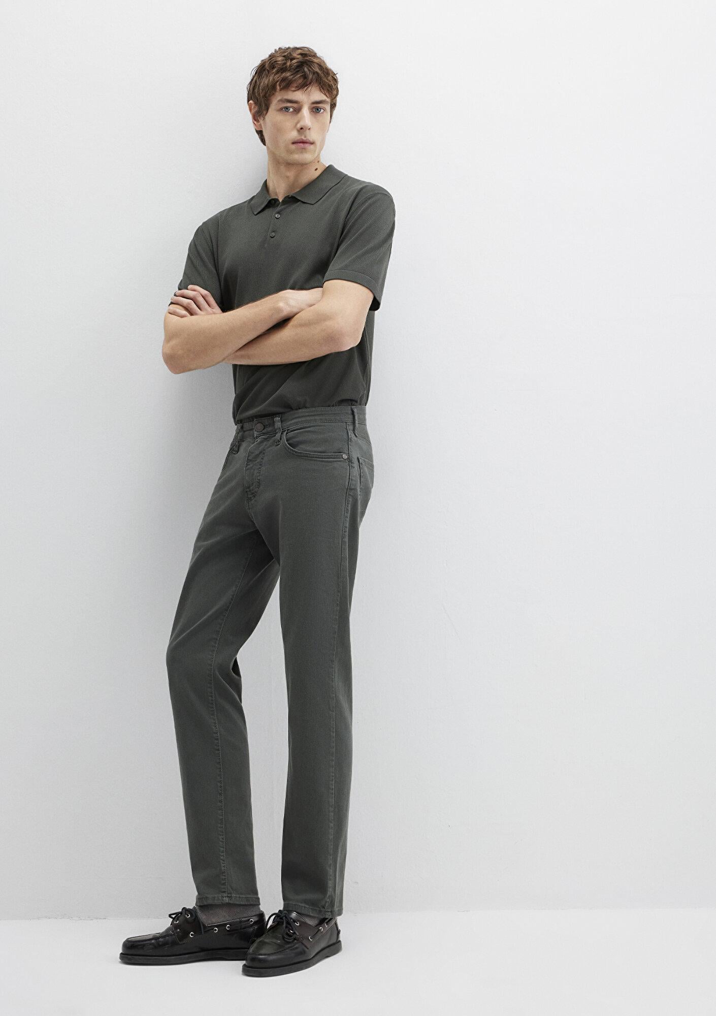 Mavi Hunter Yosun Yeşili Comfort Gabardin Pantolon 0020285644