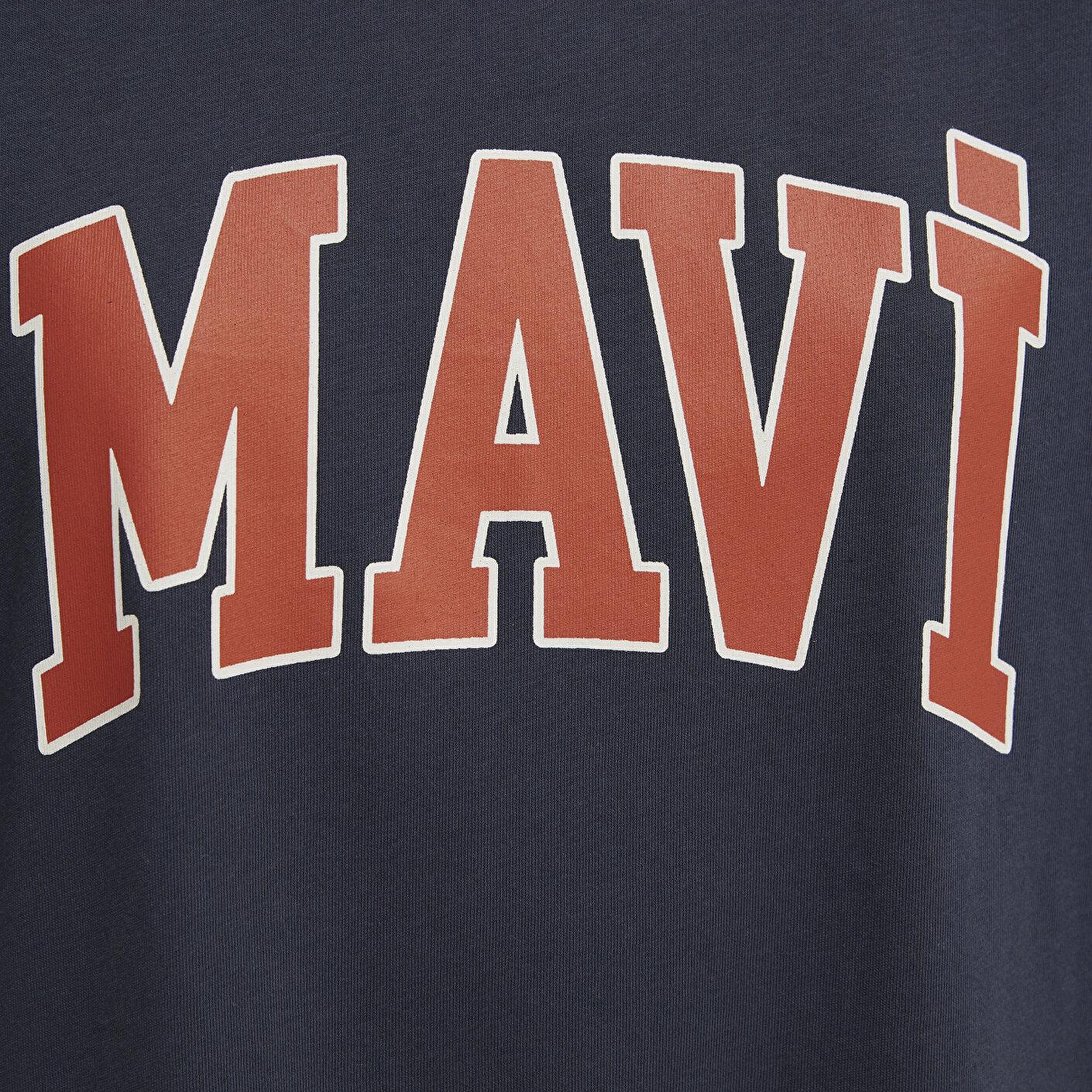 Mavi Mavi Logo Baskılı Antrasit Tişört Oversize / Geniş Kesim 1600843-82185