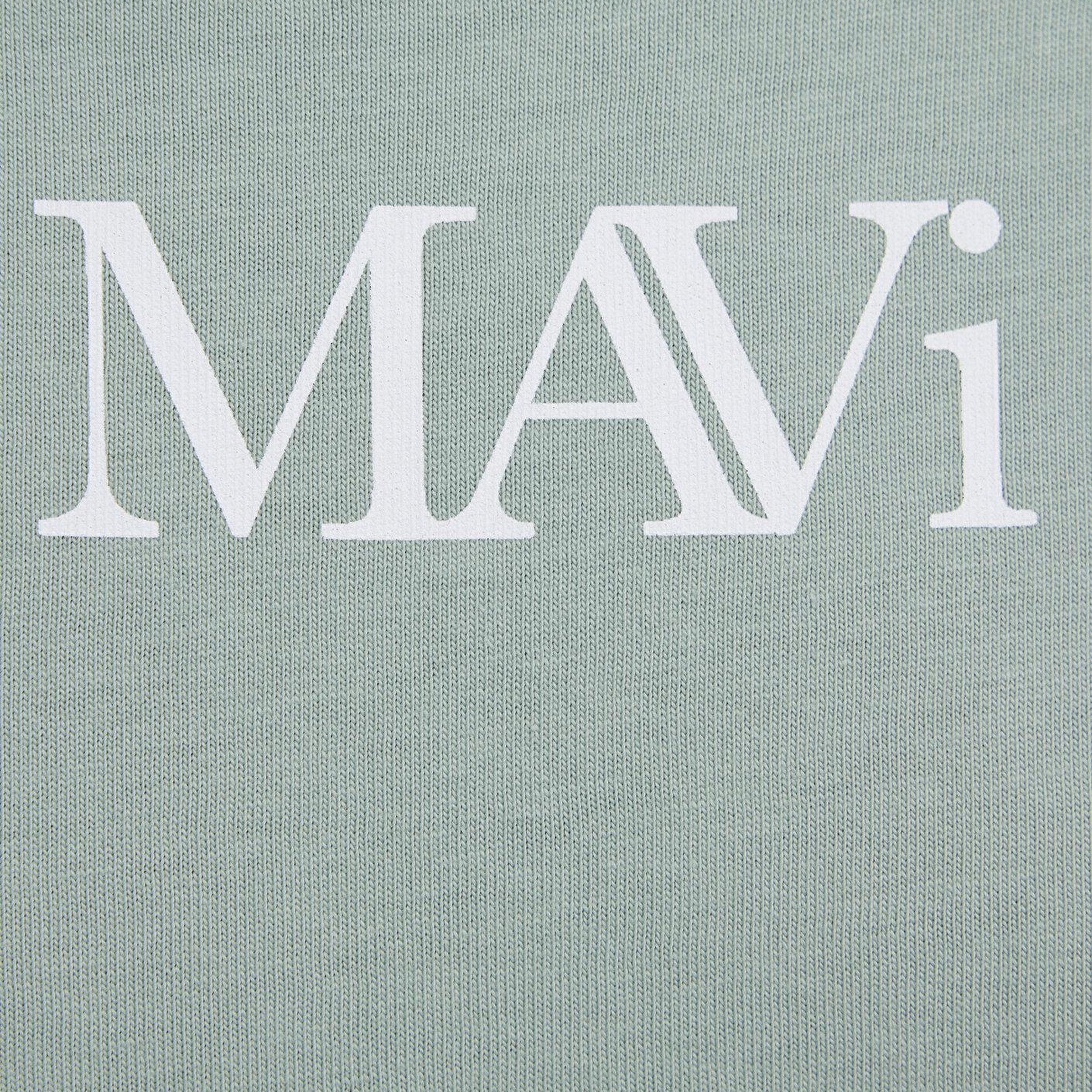 Mavi Mavi Logo Baskılı Yeşil Tişört Oversize / Geniş Kesim 1611593-71787