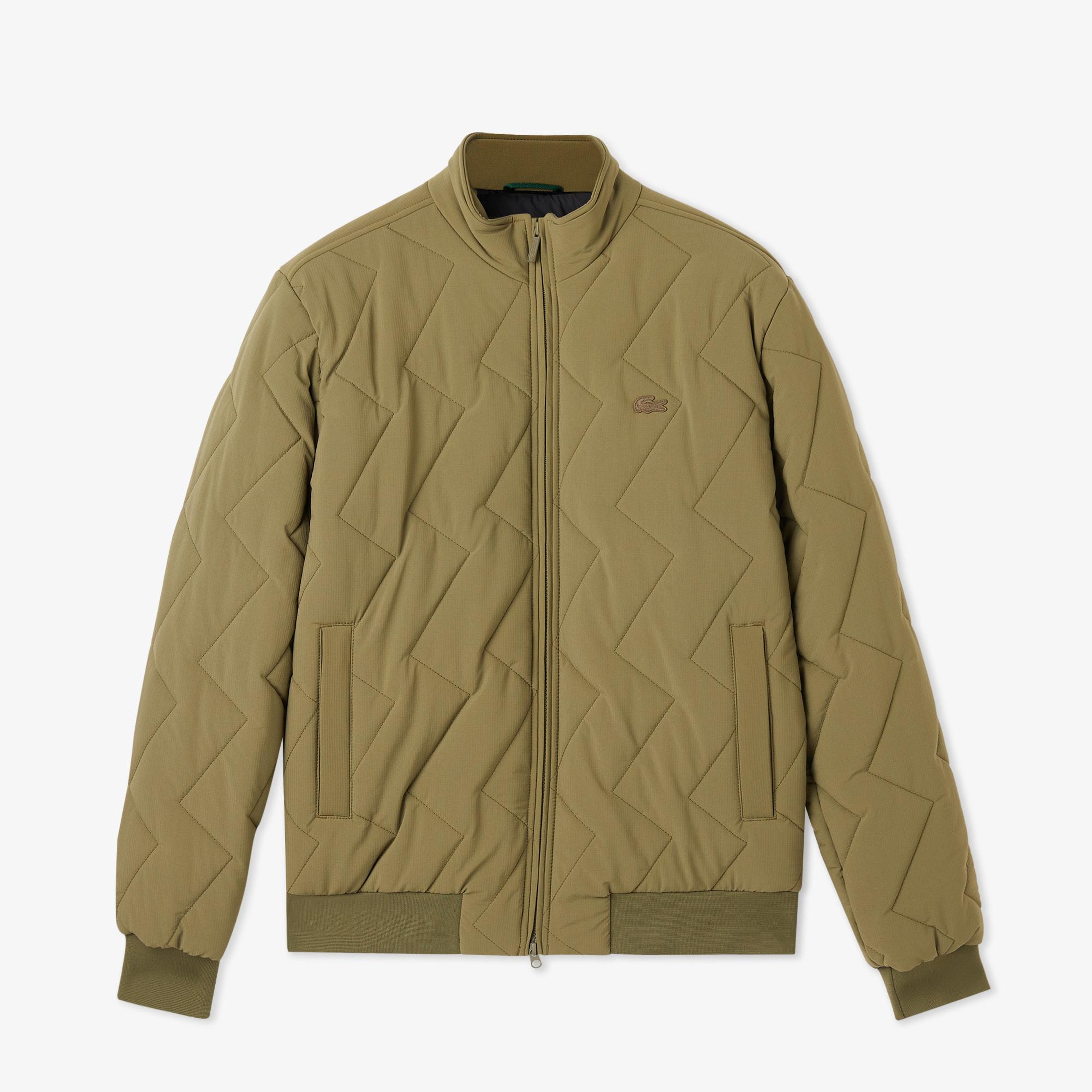 Lacoste Erkek Dik Yaka Kapitone Haki Mont
