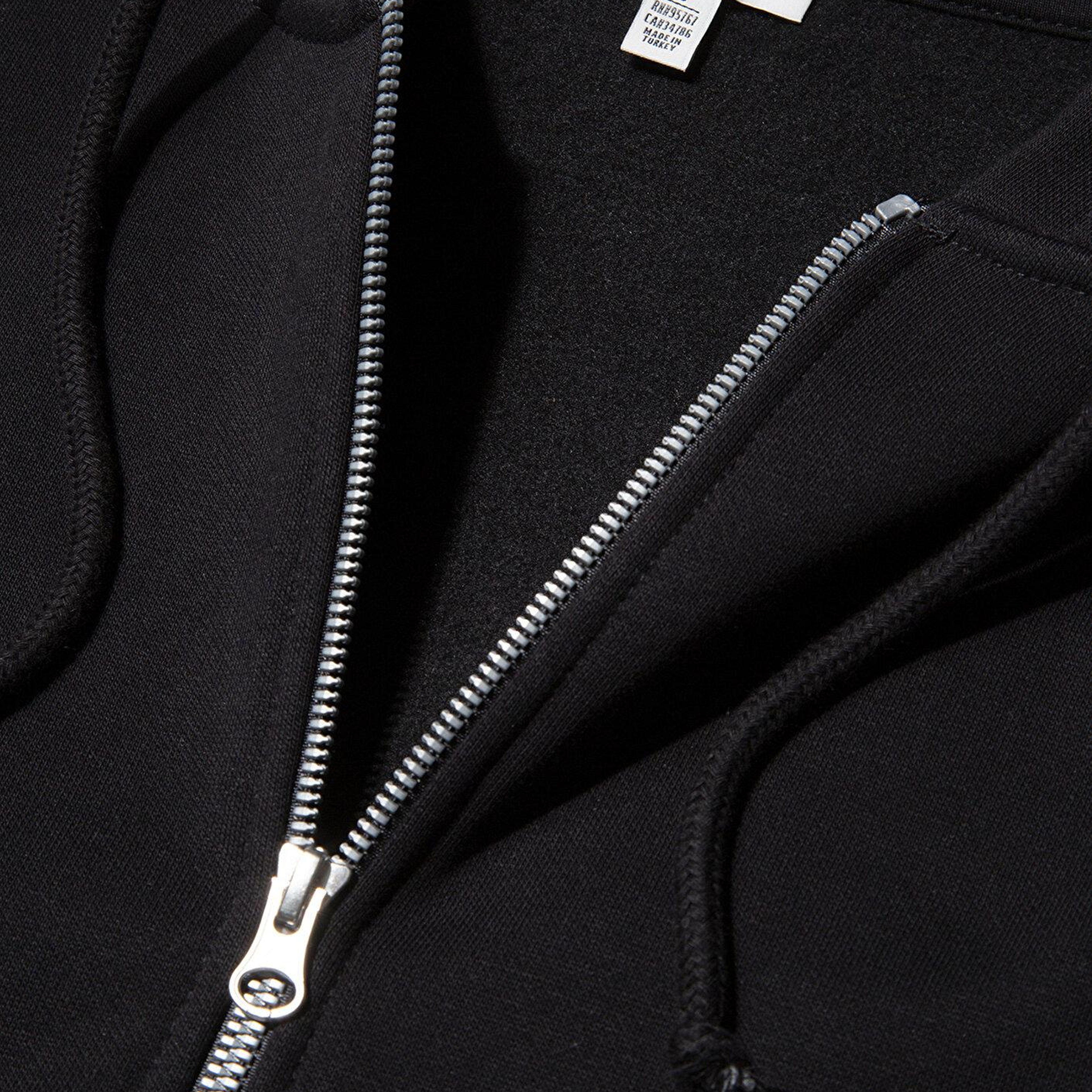 Mavi Kapüşonlu Fermuarlı Siyah Sweatshirt 1610221-900