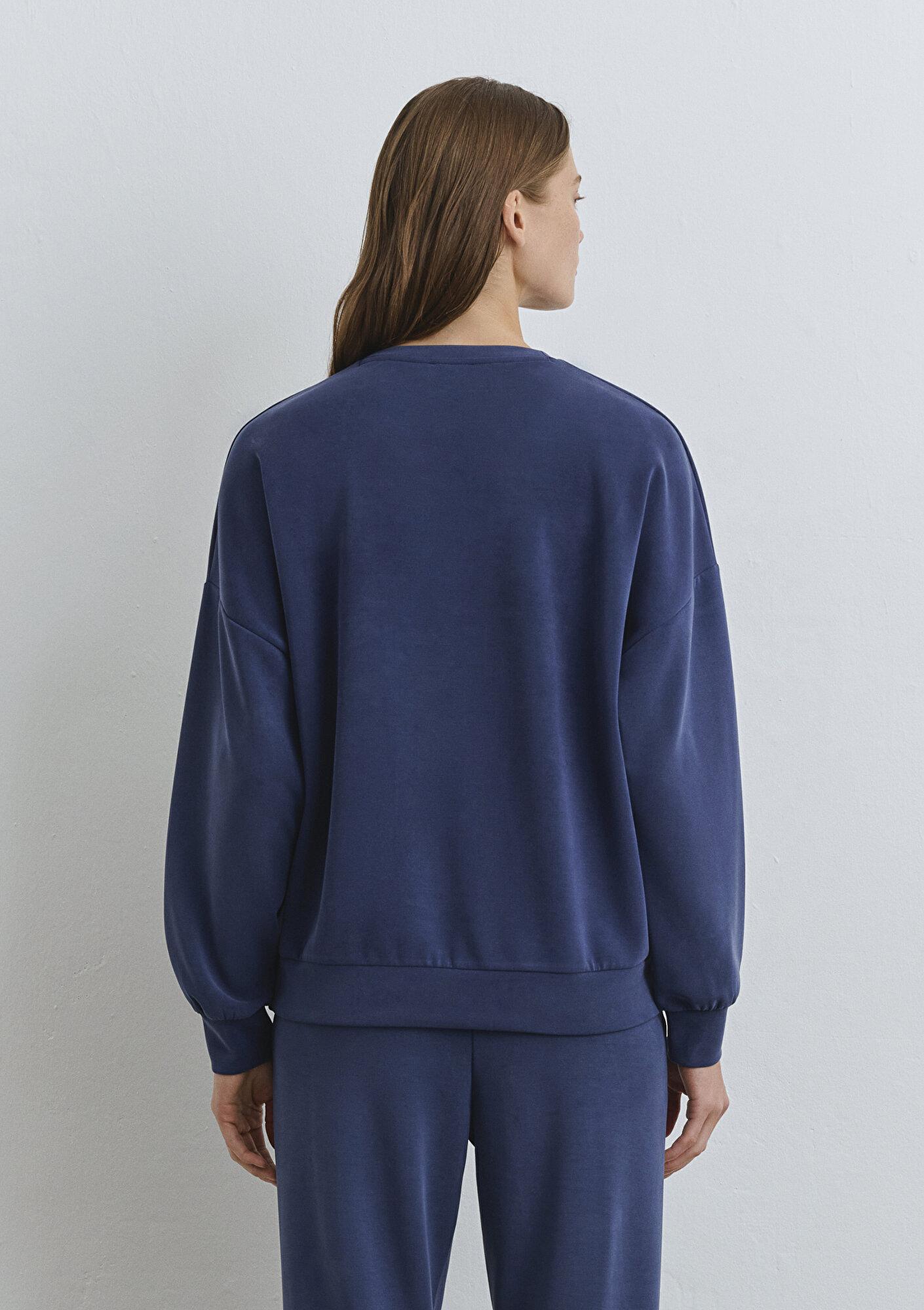 Mavi Soft-Premium Lacivert (TENCEL™) Modal Karışımlı Sweatshirt 168837-70491