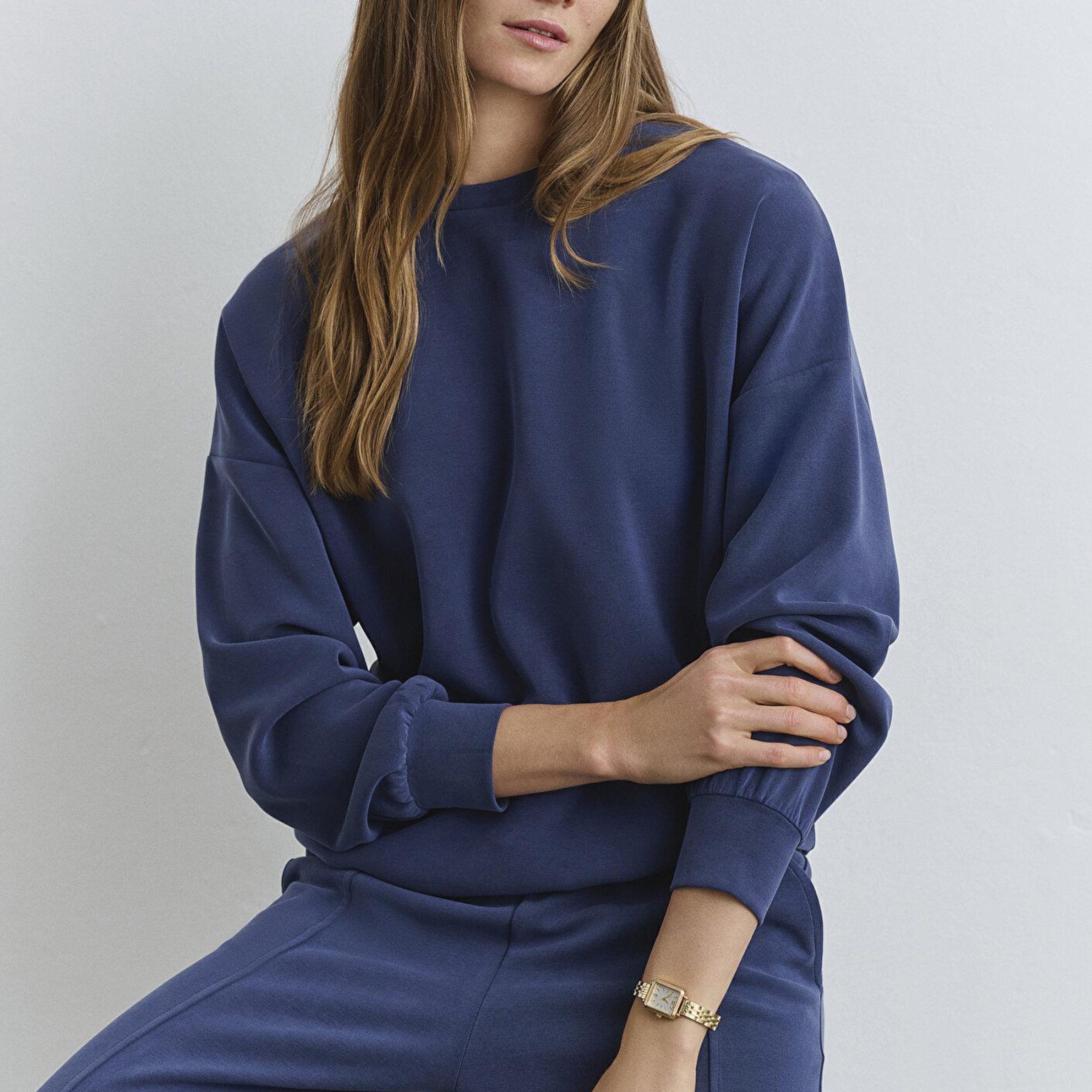 Mavi Soft-Premium Lacivert (TENCEL™) Modal Karışımlı Sweatshirt 168837-70491