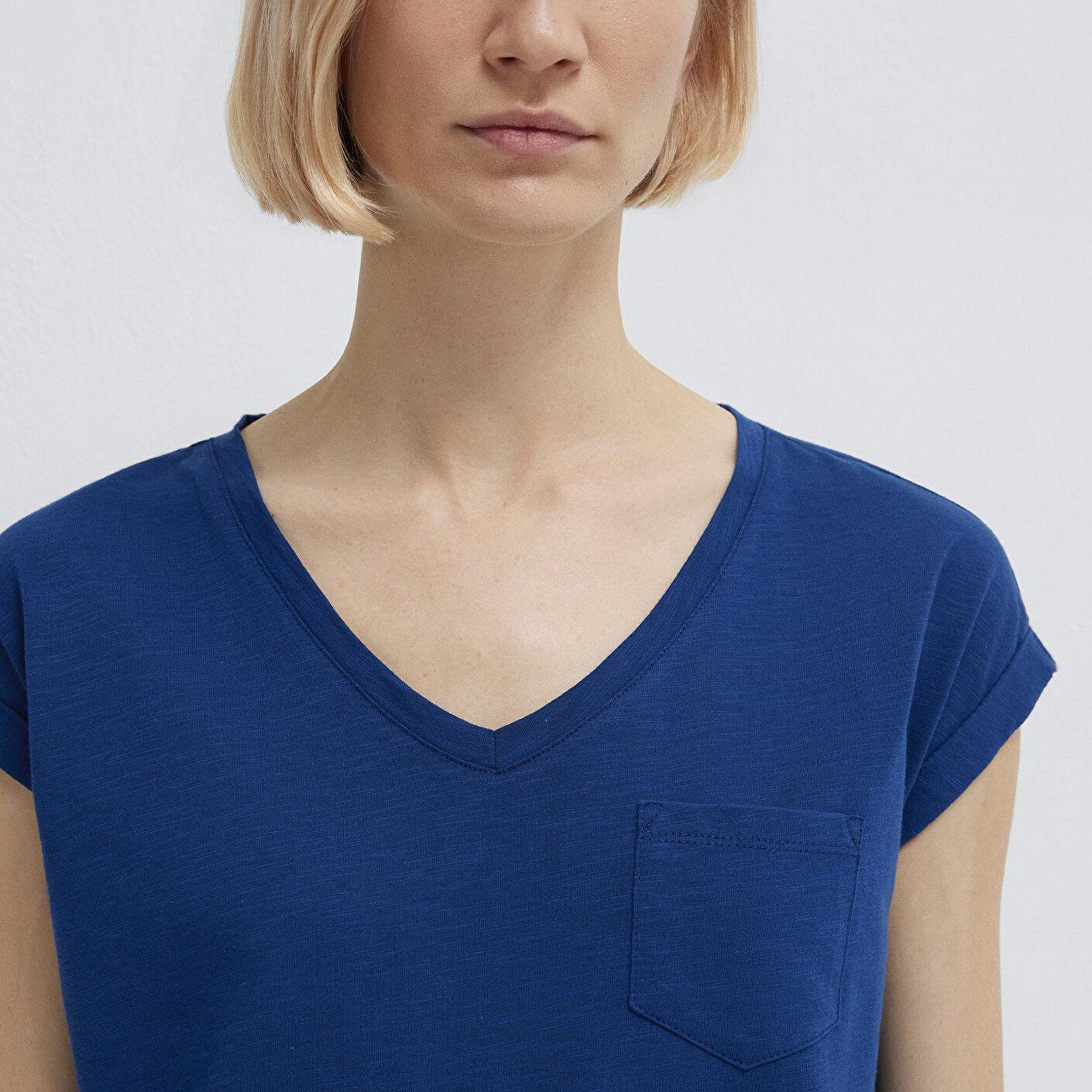 Mavi Lacivert Basic Tişört Loose Fit / Bol Rahat Kesim 1600961-30808