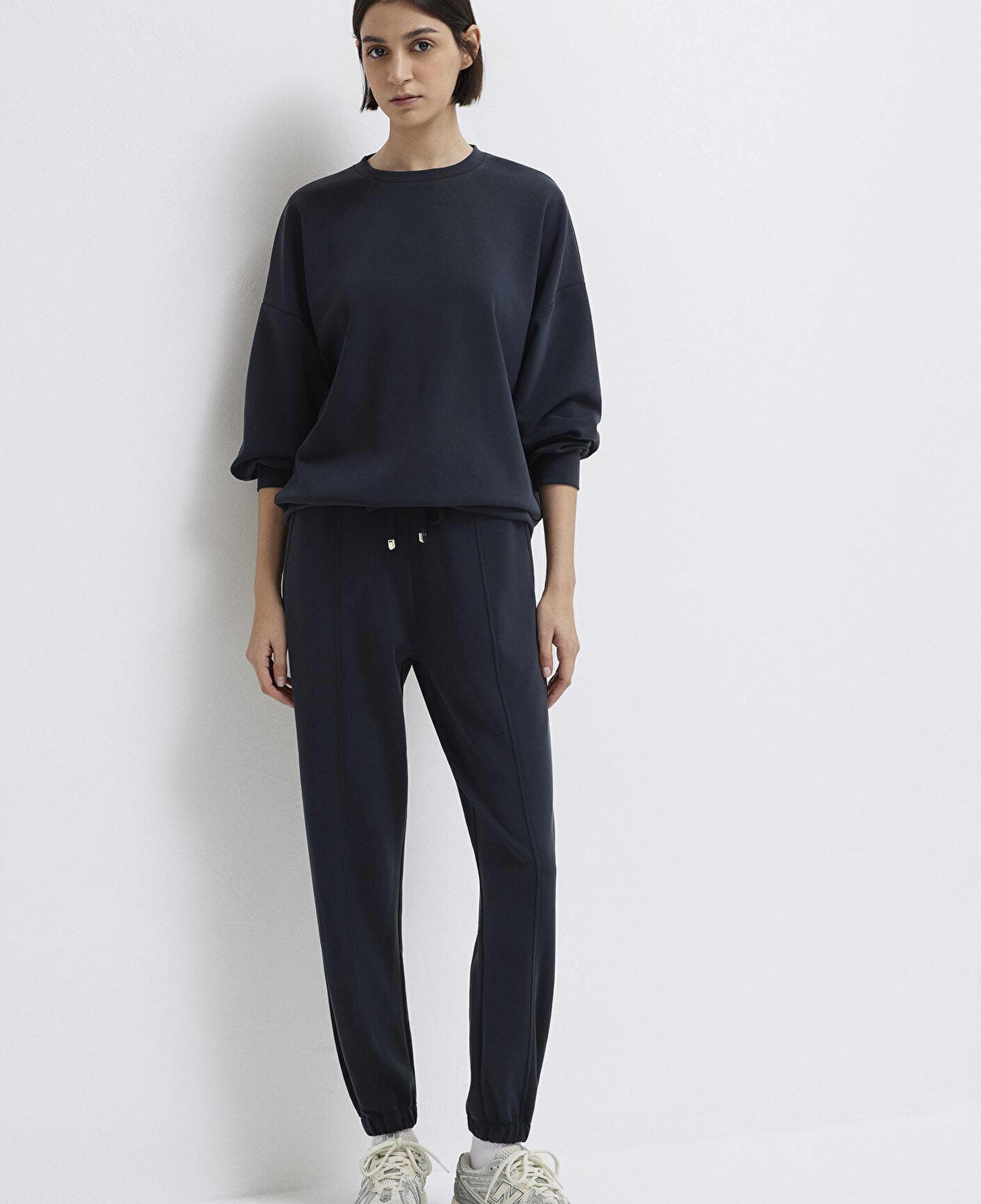 Mavi Soft-Premium Siyah (TENCEL™) Modal Karışımlı Eşofman Altı 1600453-900