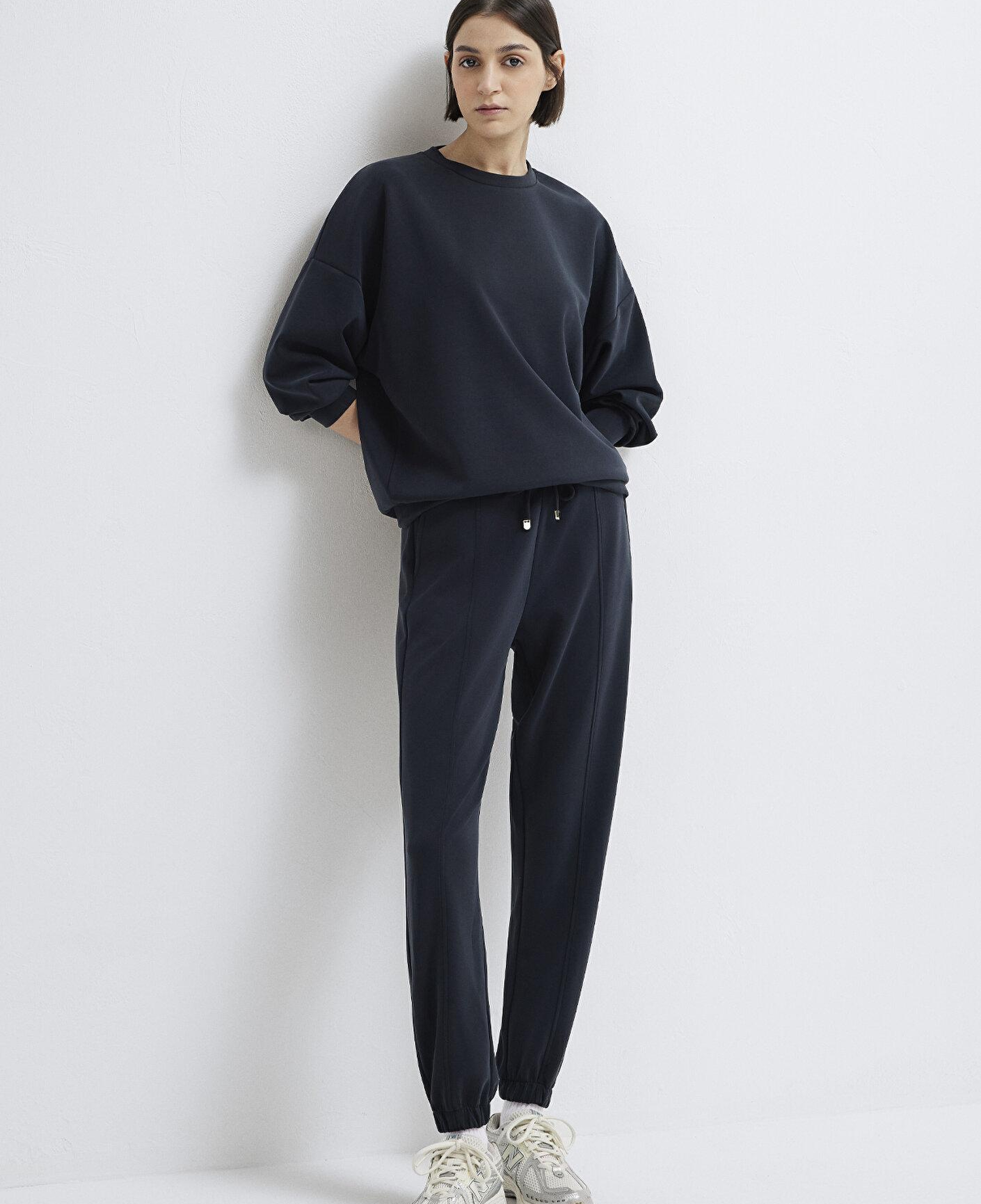 Mavi Soft-Premium Siyah (TENCEL™) Modal Karışımlı Eşofman Altı 1600453-900
