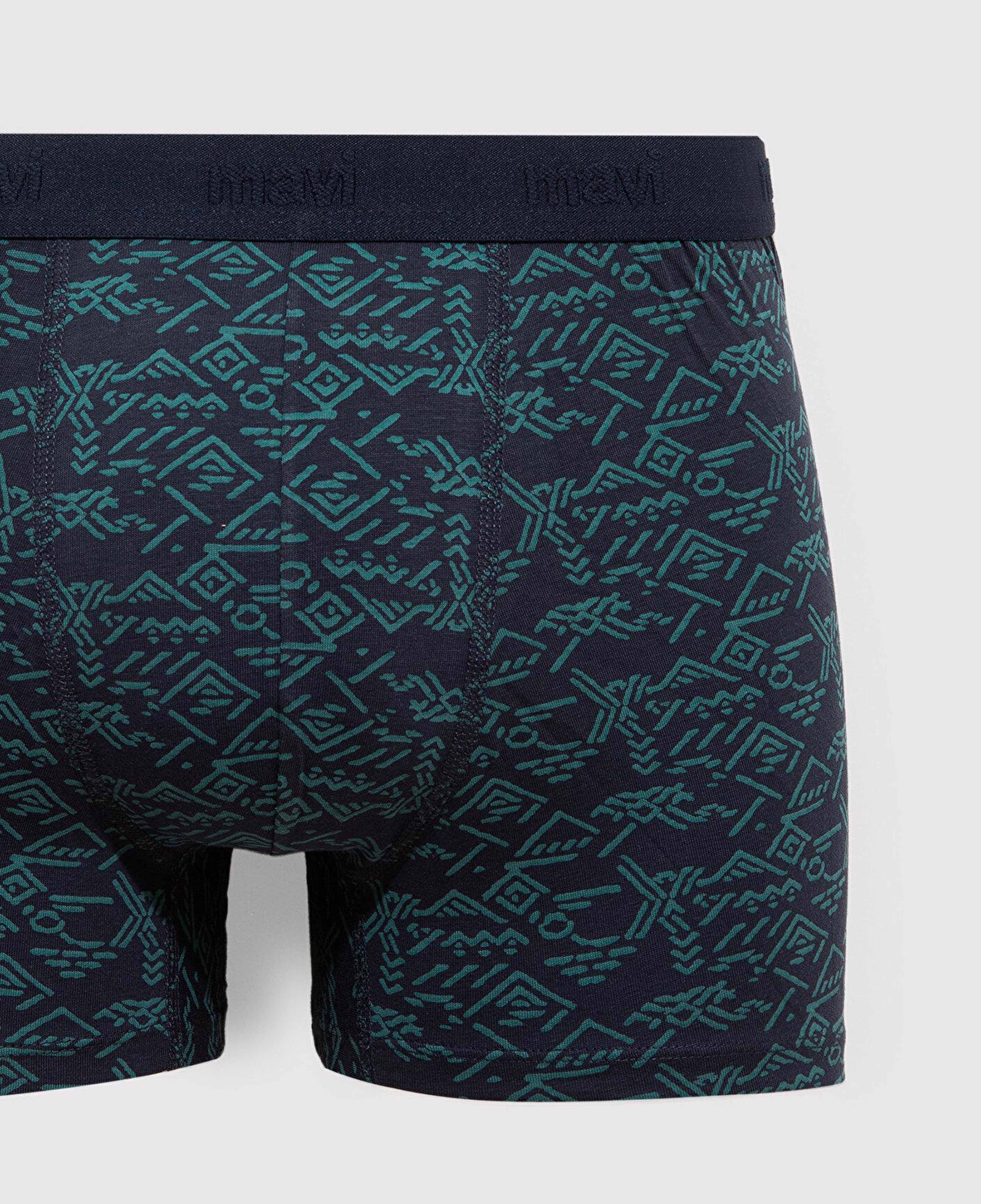 Mavi Baskılı Lacivert Boxer 092459-33648