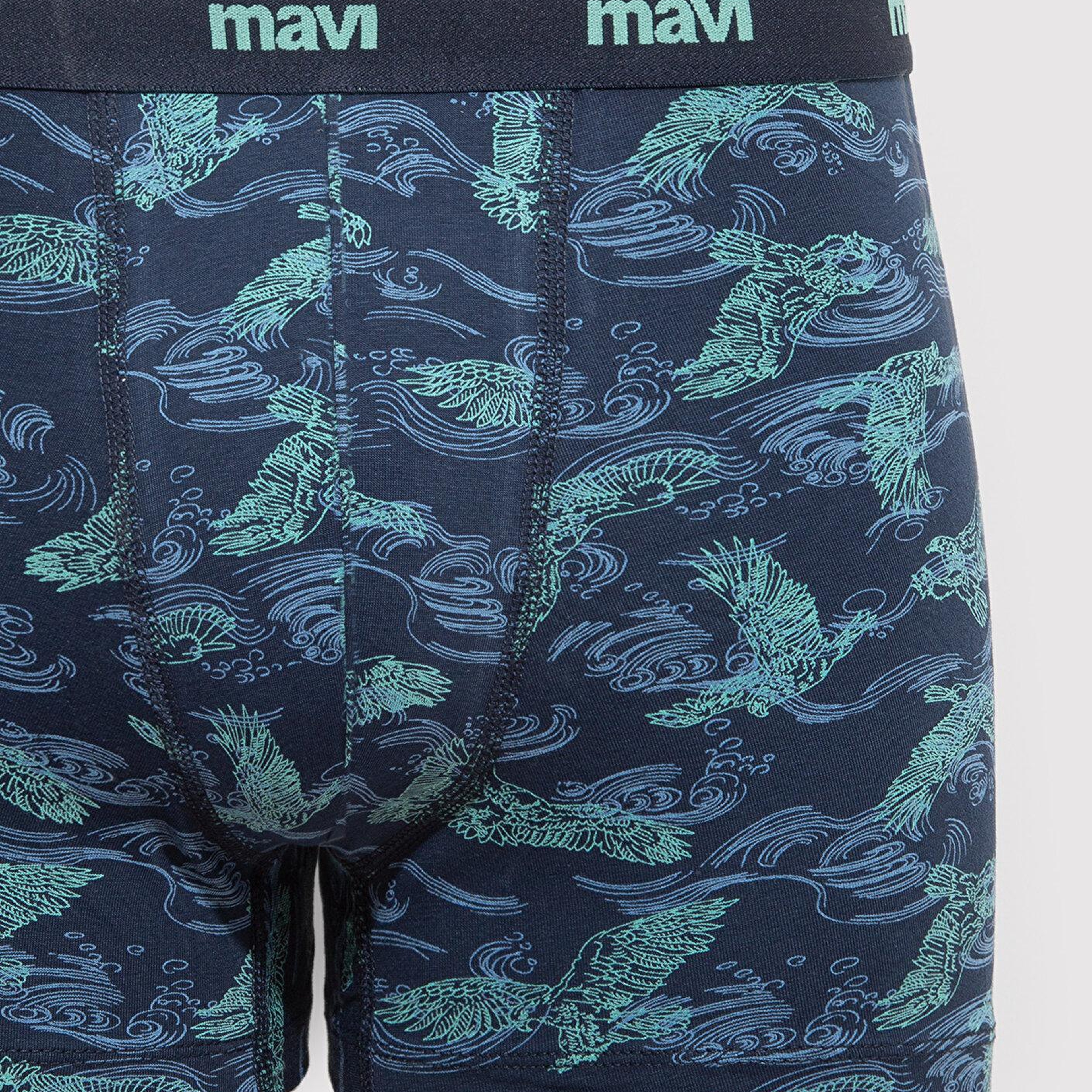 Mavi Kartal Baskılı Lacivert Boxer 092434-33482