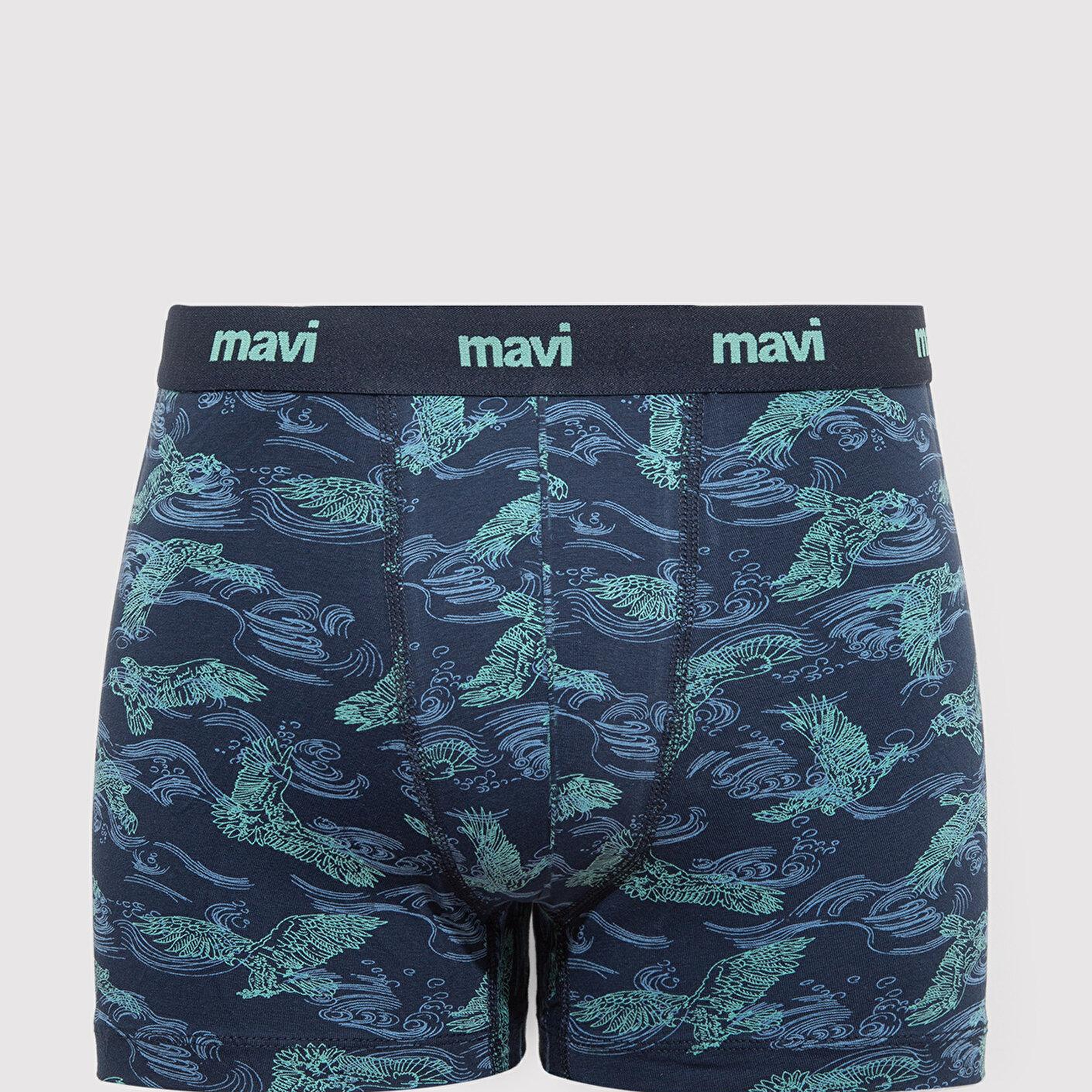 Mavi Kartal Baskılı Lacivert Boxer 092434-33482