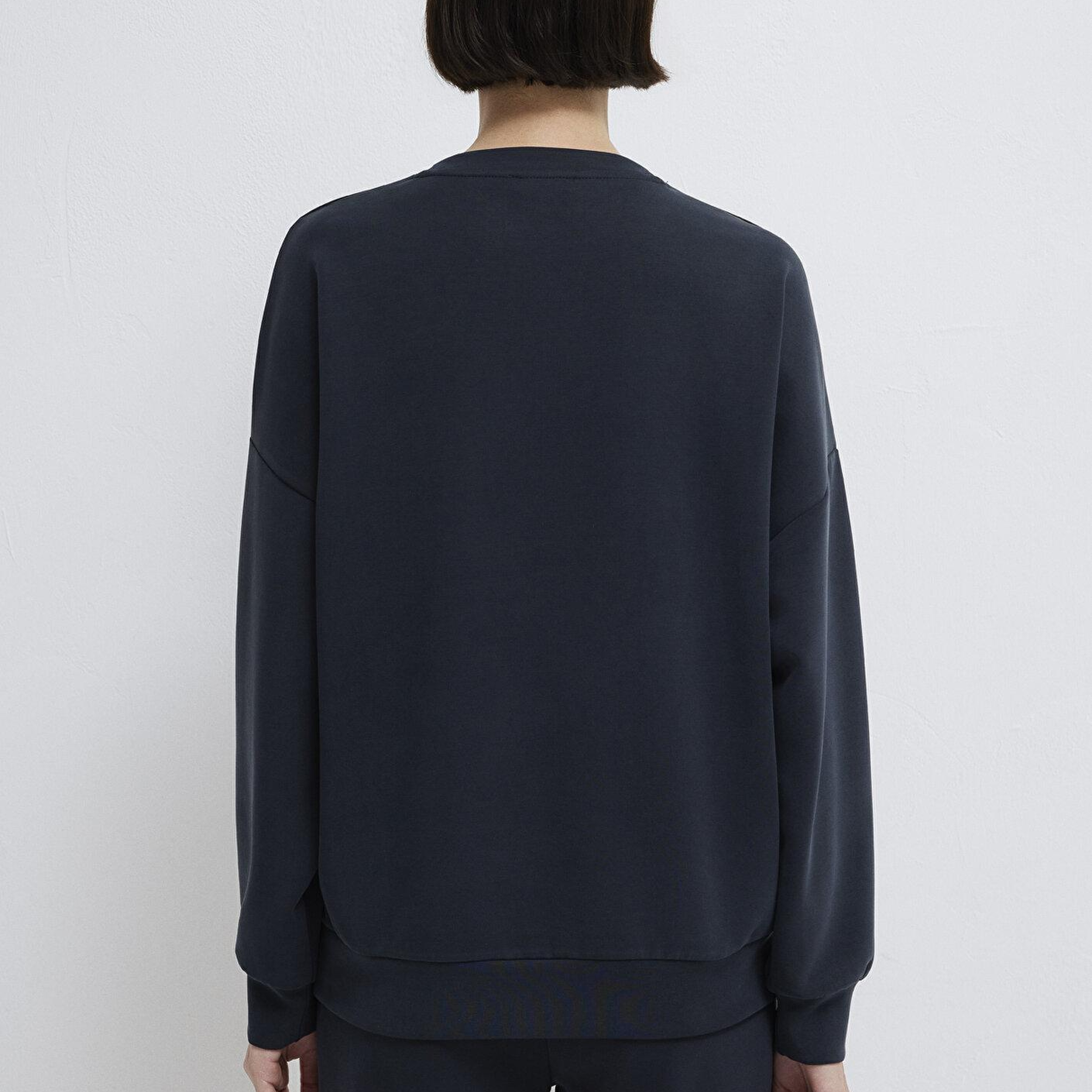 Mavi Soft-Premium Siyah (TENCEL™) Modal Karışımlı Sweatshirt 168837-900