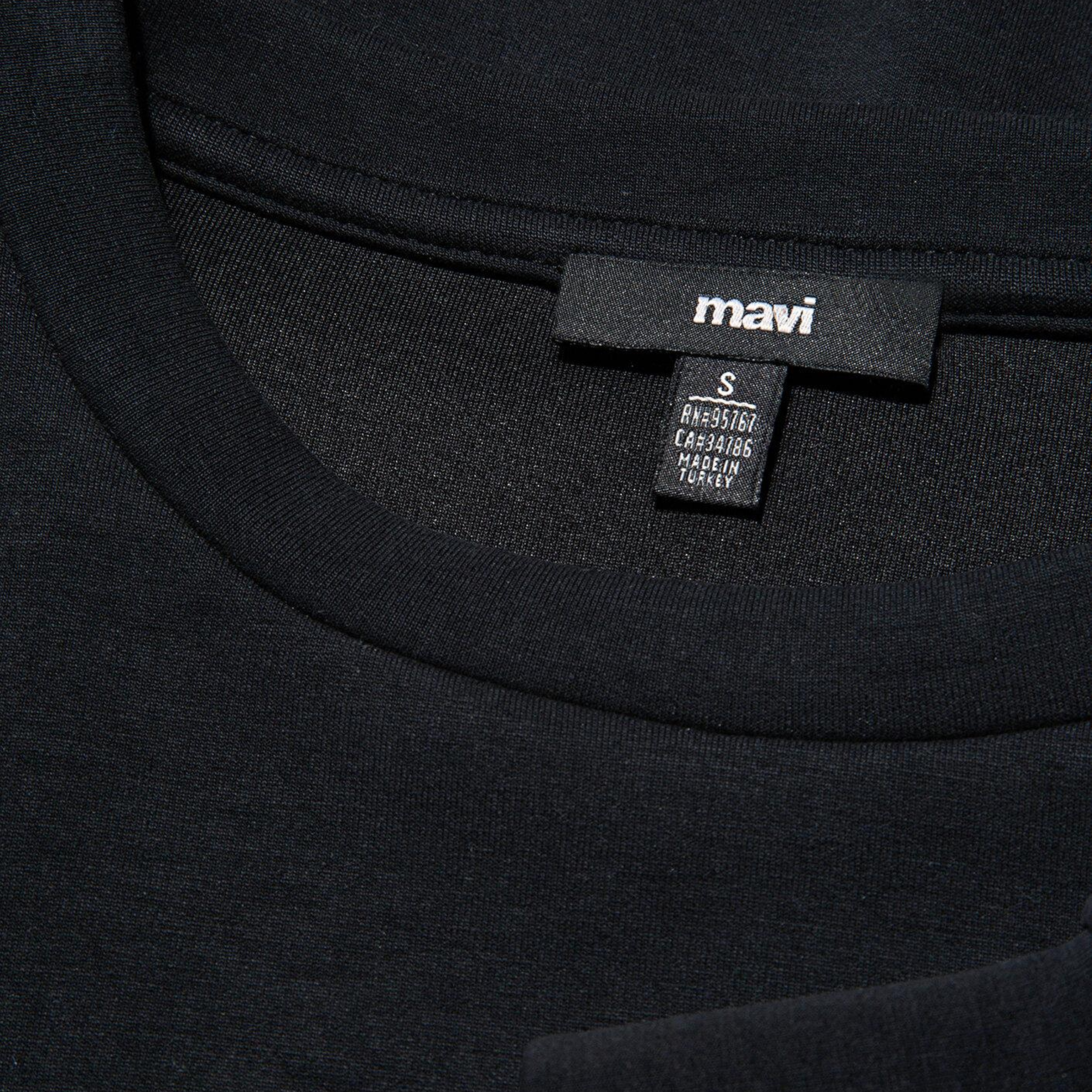 Mavi Soft-Premium Siyah (TENCEL™) Modal Karışımlı Sweatshirt 168837-900