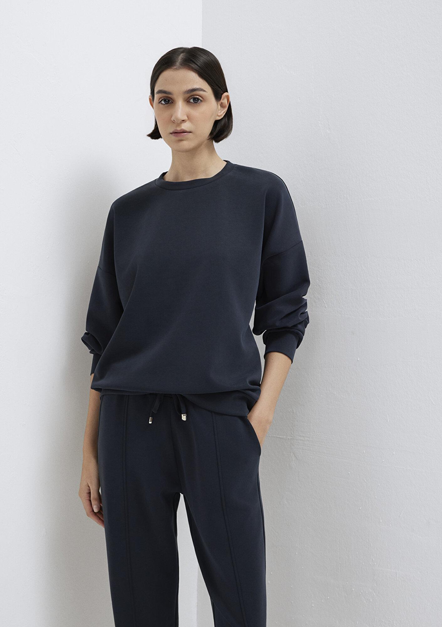 Mavi Soft-Premium Siyah (TENCEL™) Modal Karışımlı Sweatshirt 168837-900