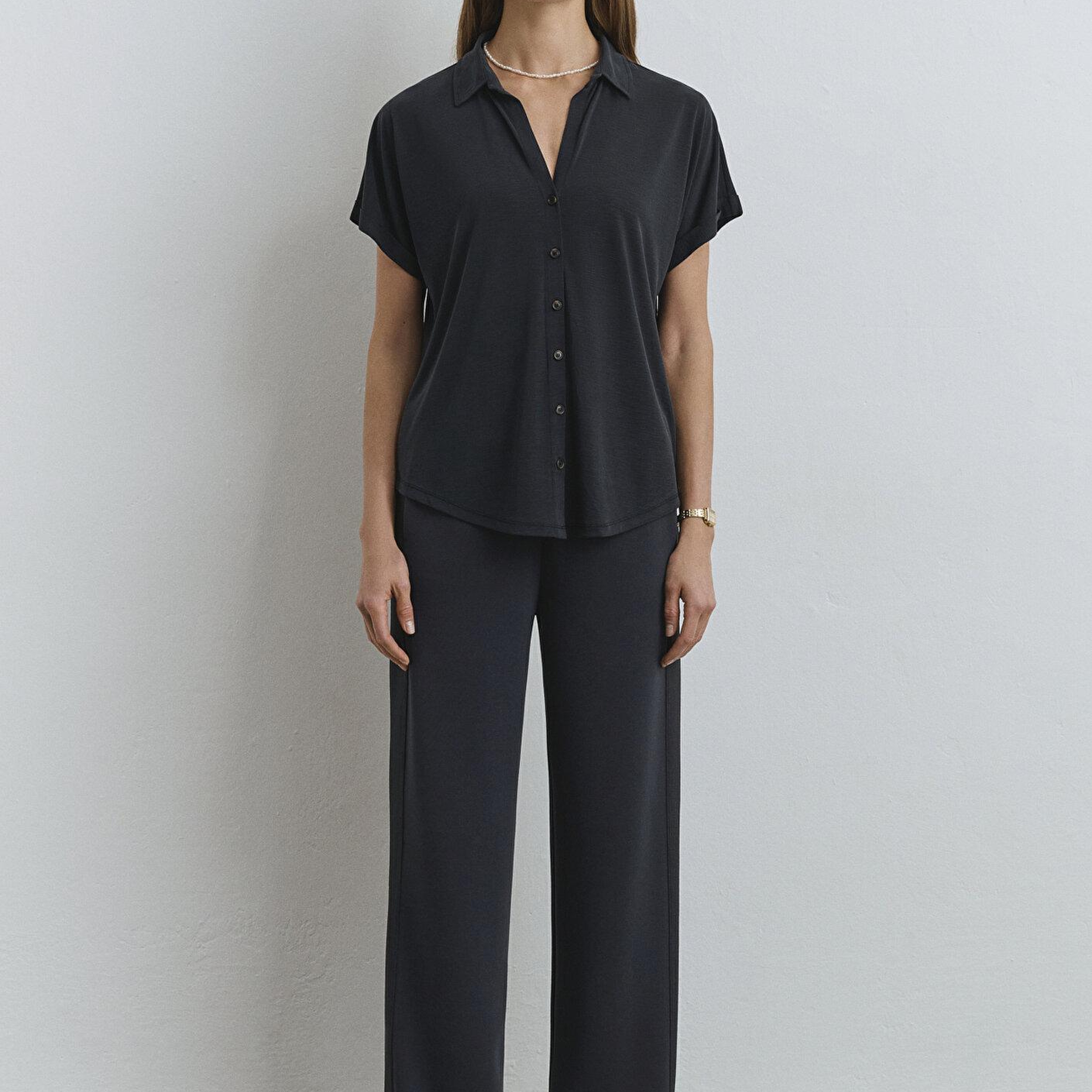Mavi Soft-Premium Antrasit (TENCEL™) Modal Karışımlı Gömlek Regular Fit / Normal Kesim 168081-900