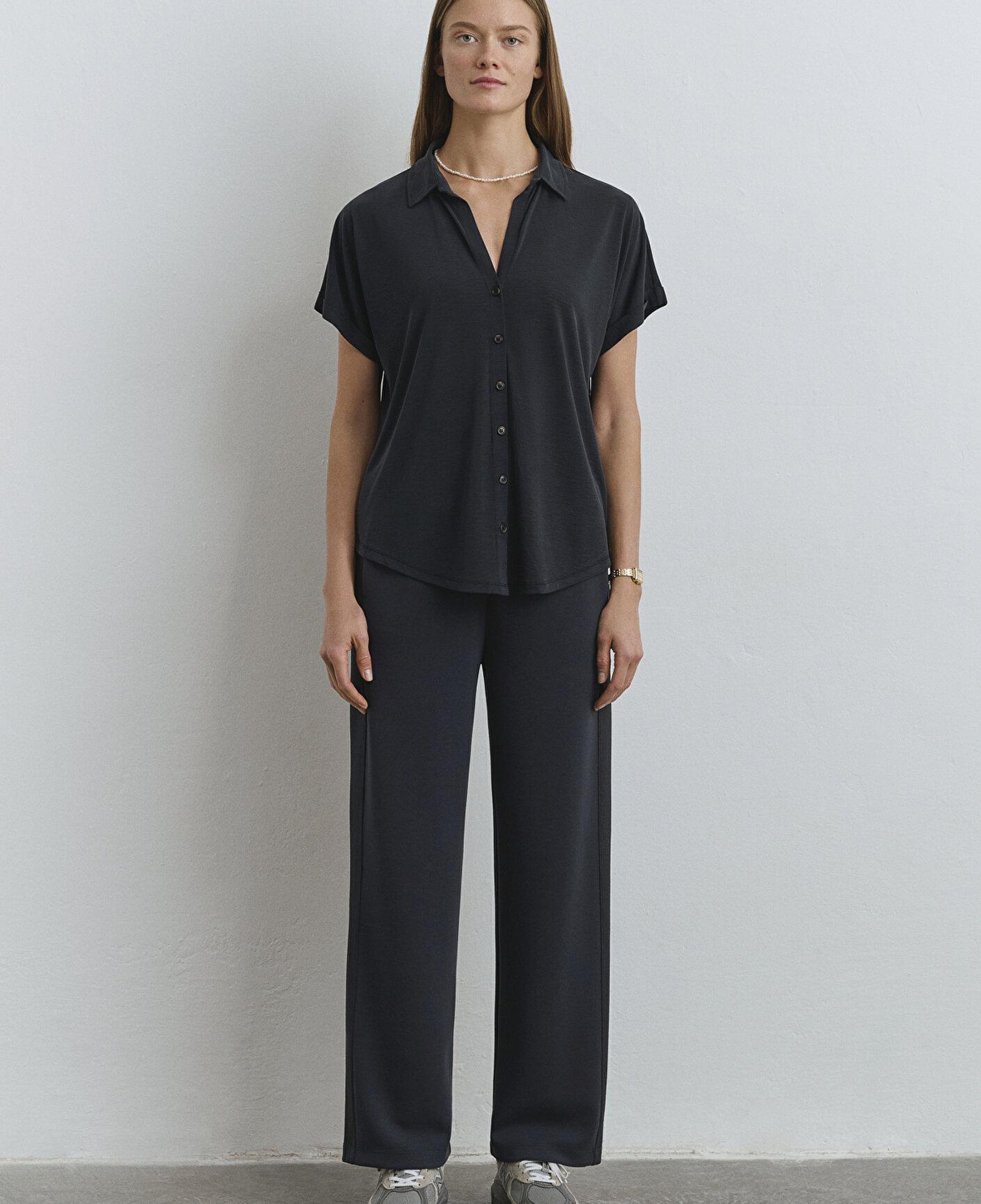Mavi Soft-Premium Antrasit (TENCEL™) Modal Karışımlı Gömlek Regular Fit / Normal Kesim 168081-900