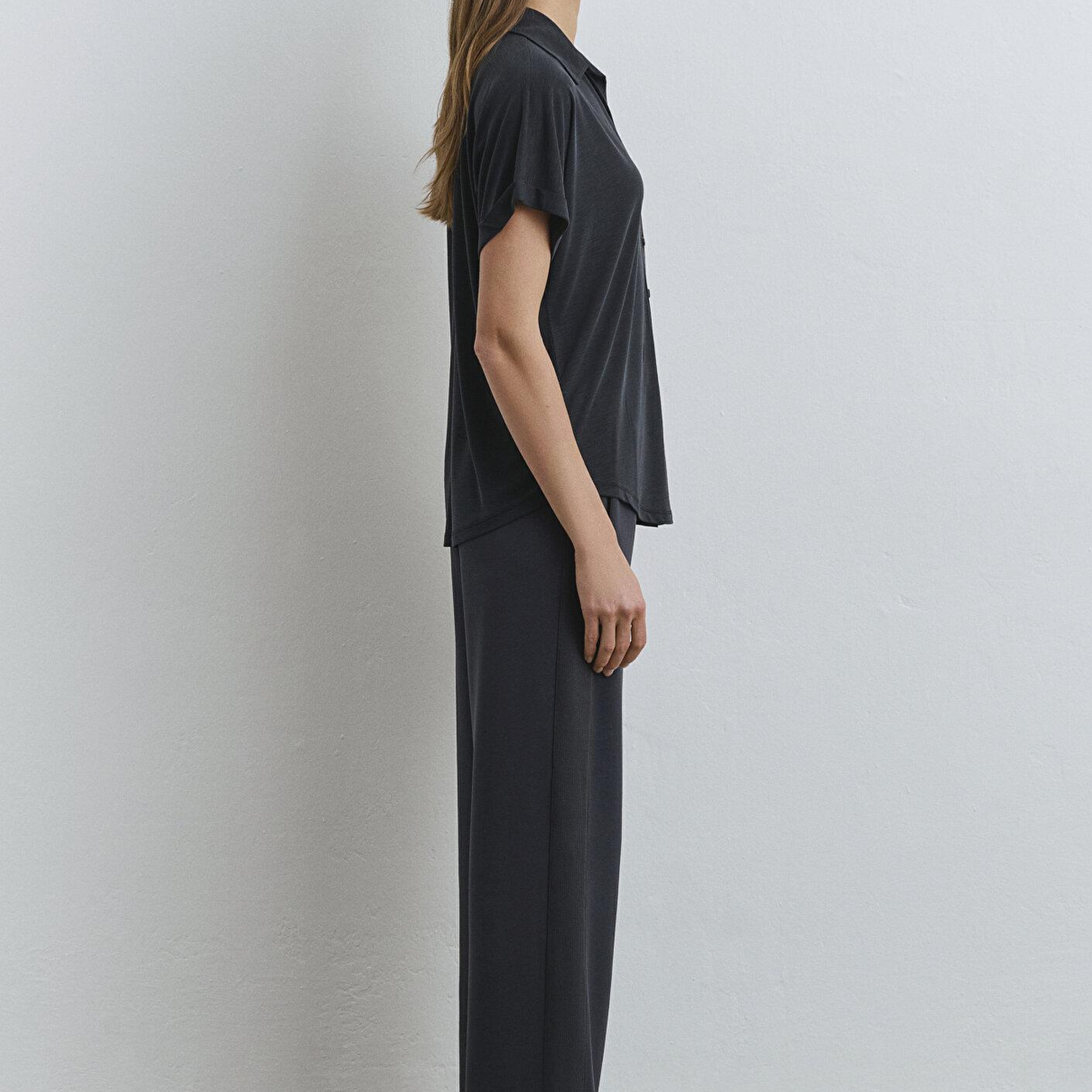 Mavi Soft-Premium Antrasit (TENCEL™) Modal Karışımlı Gömlek Regular Fit / Normal Kesim 168081-900