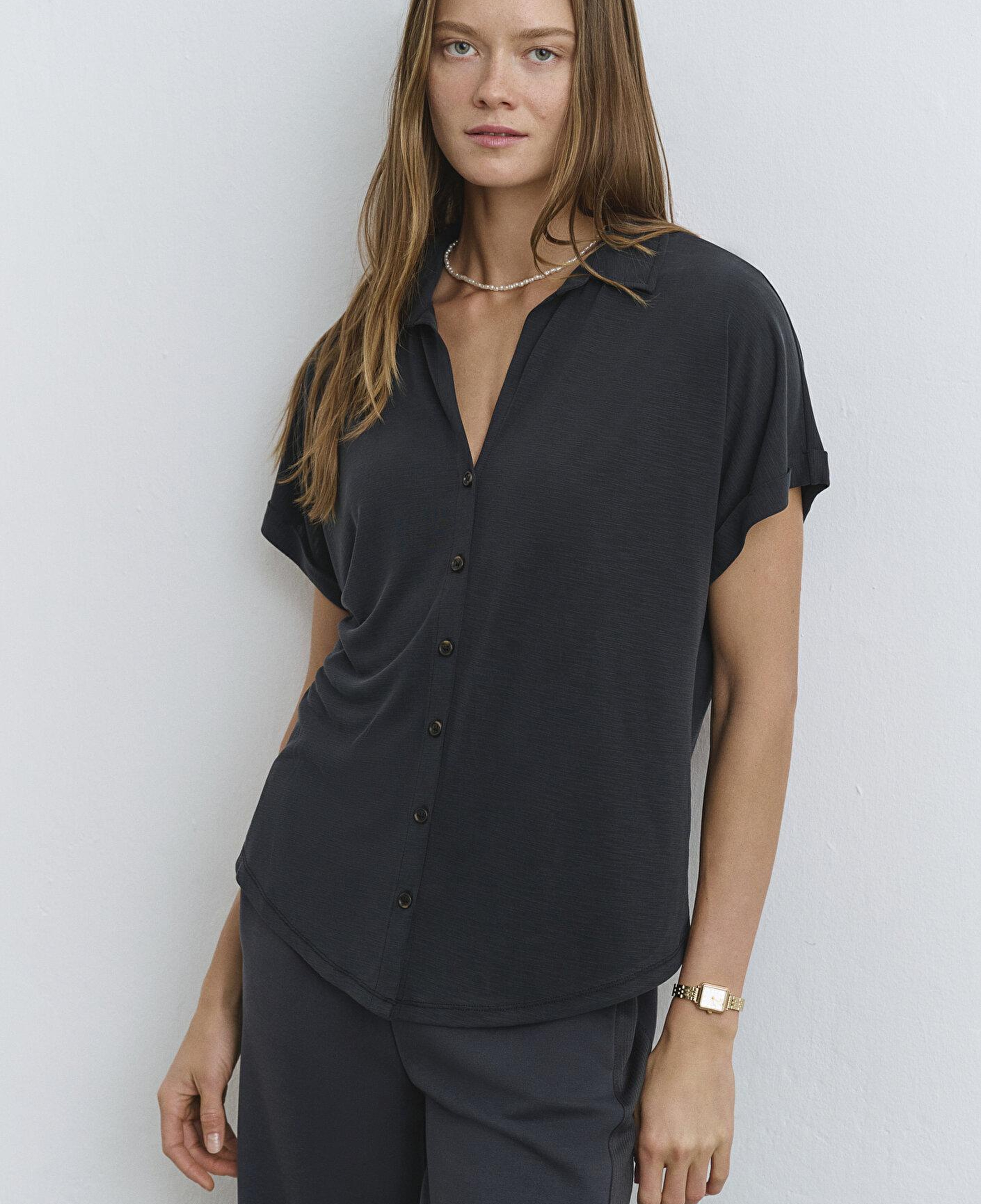 Mavi Soft-Premium Antrasit (TENCEL™) Modal Karışımlı Gömlek Regular Fit / Normal Kesim 168081-900