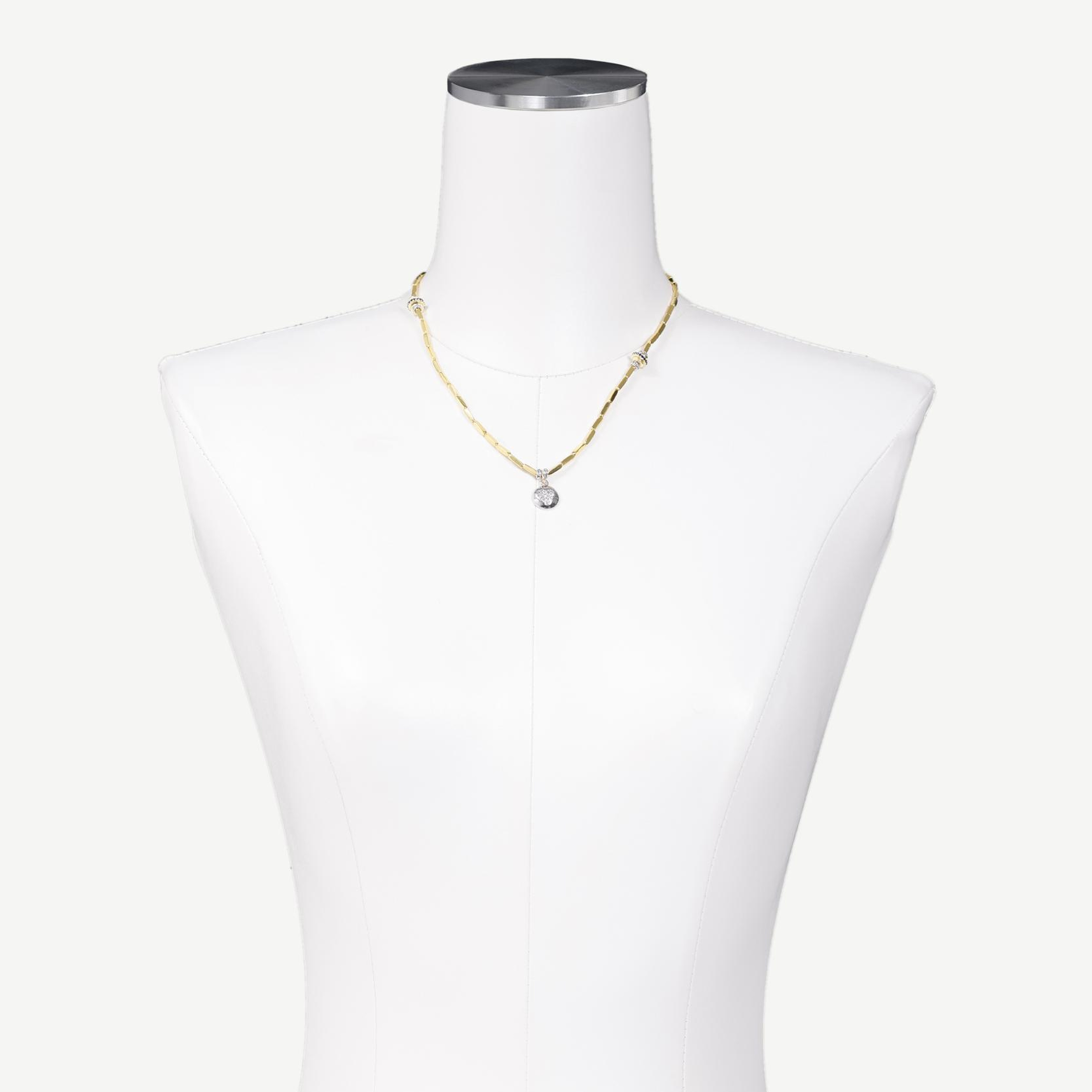 YARGICI Kalp Uçlu Gold Kolye