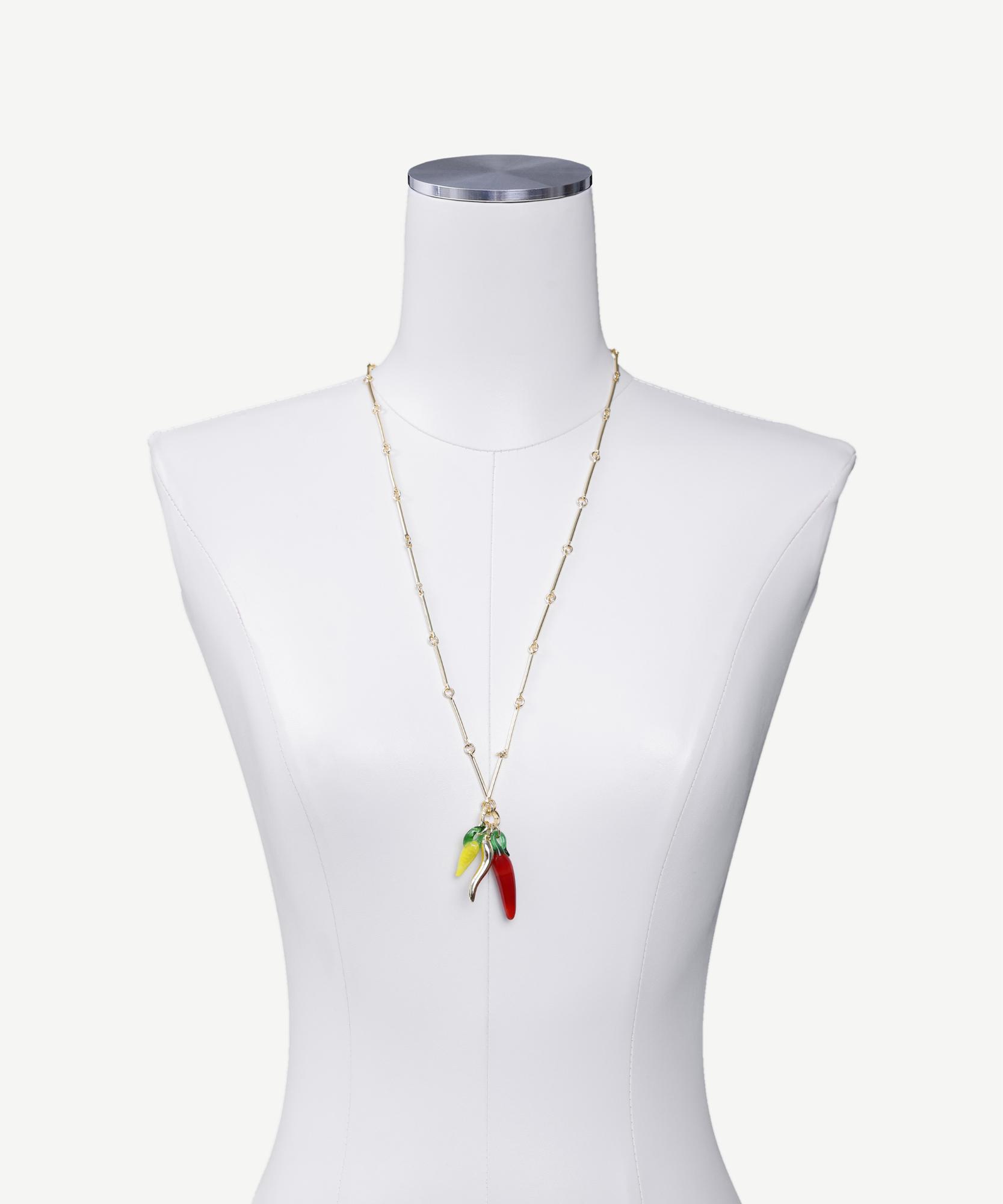 YARGICI Charm Detaylı Uzun Kolye