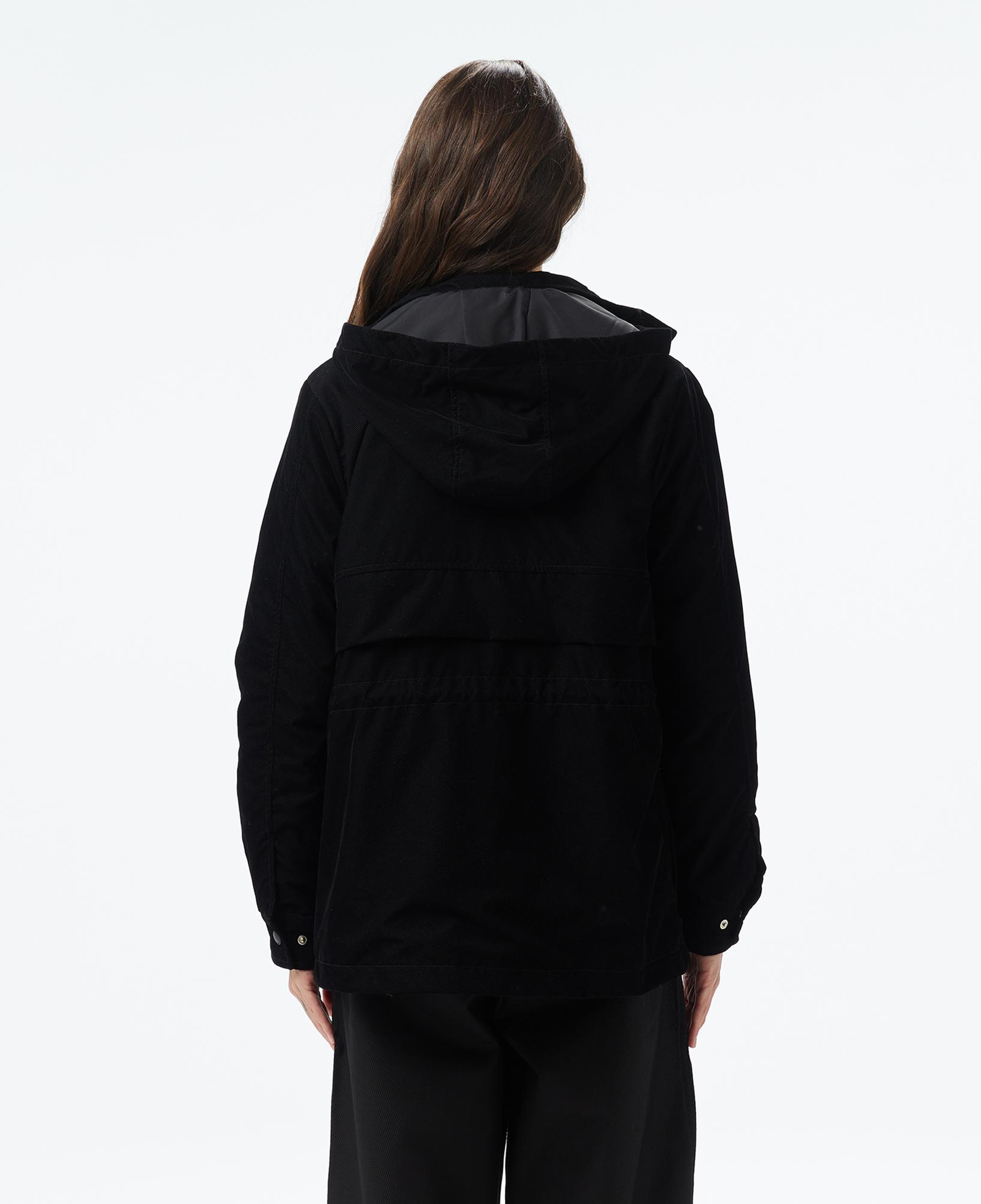 Lacoste Kadın Kapüşonlu Siyah Mont