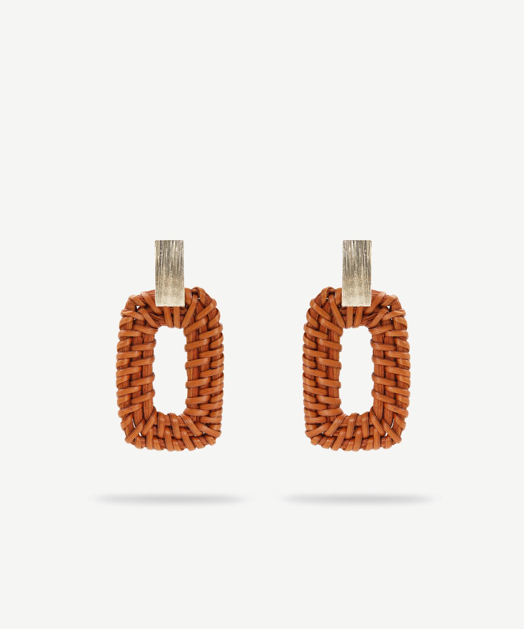 YARGICI Rattan Detaylı Küpe