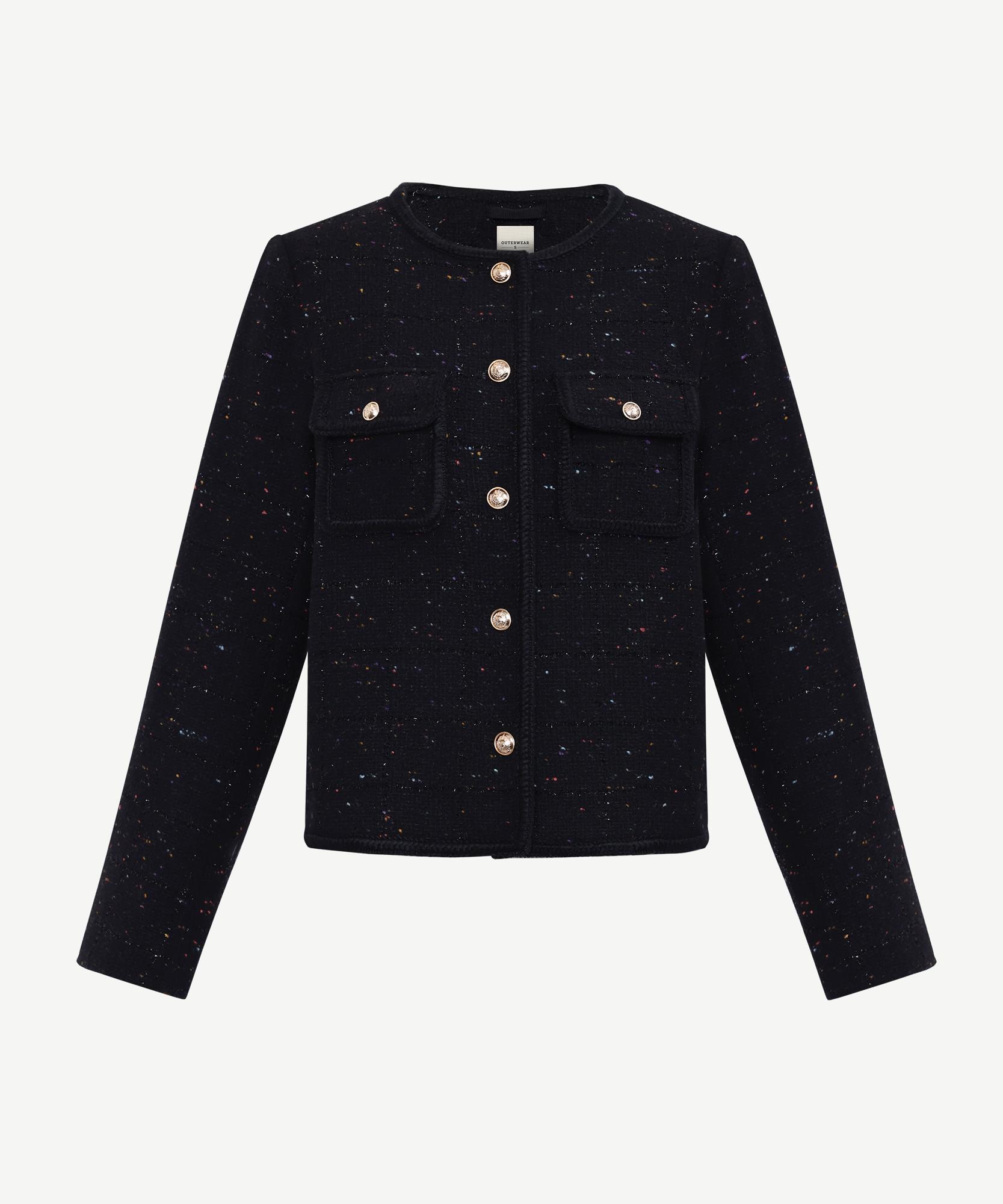 YARGICI Cropped Bisiklet Yaka Uzun Kol Ceket