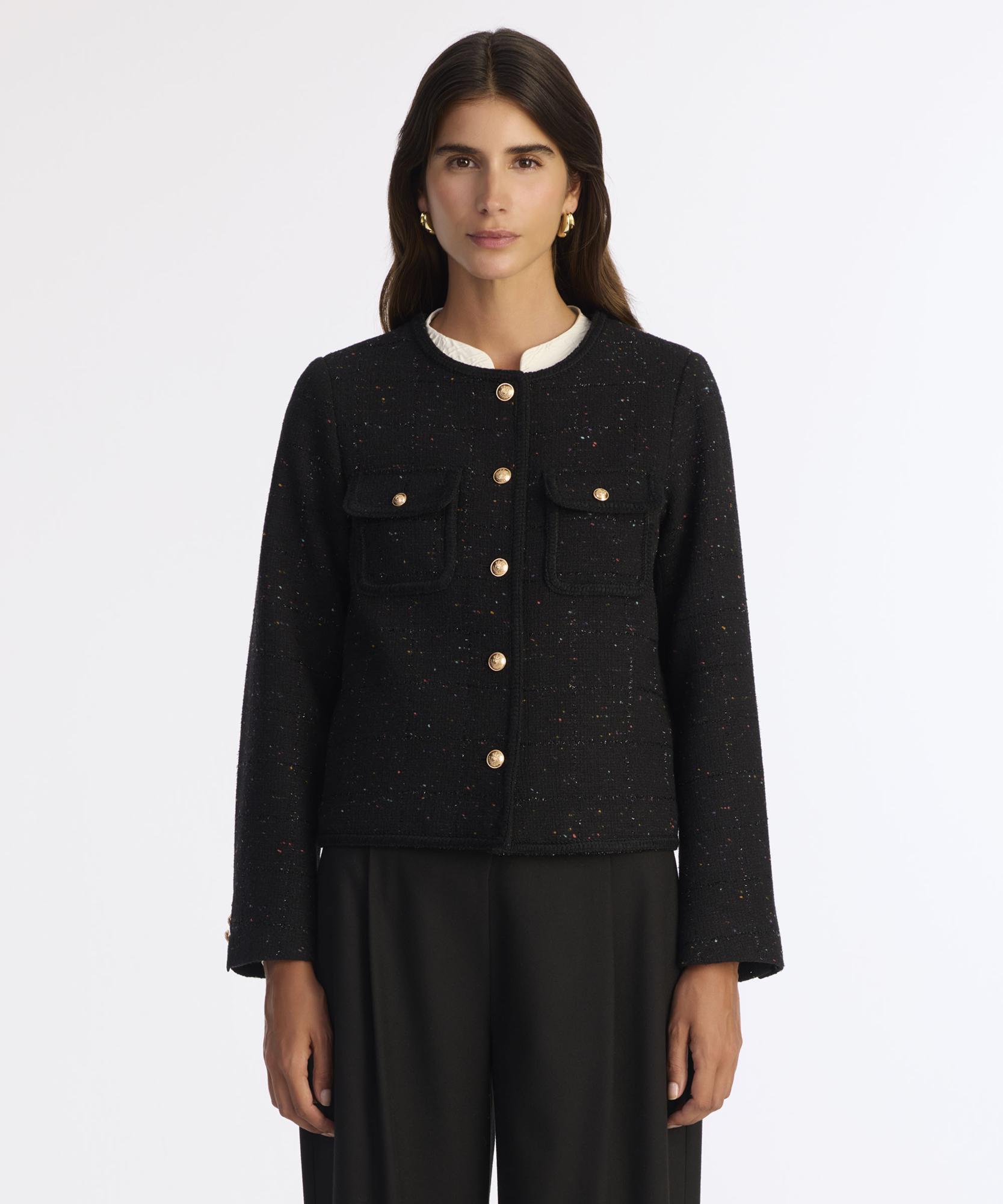 YARGICI Cropped Bisiklet Yaka Uzun Kol Ceket