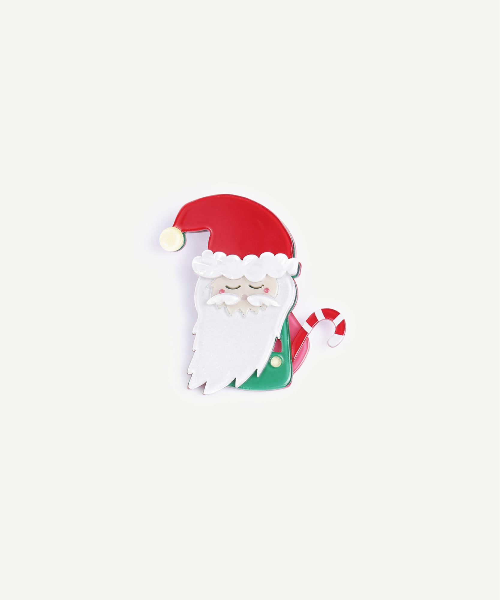 YARGICI Noel Baba Figürlü Broş