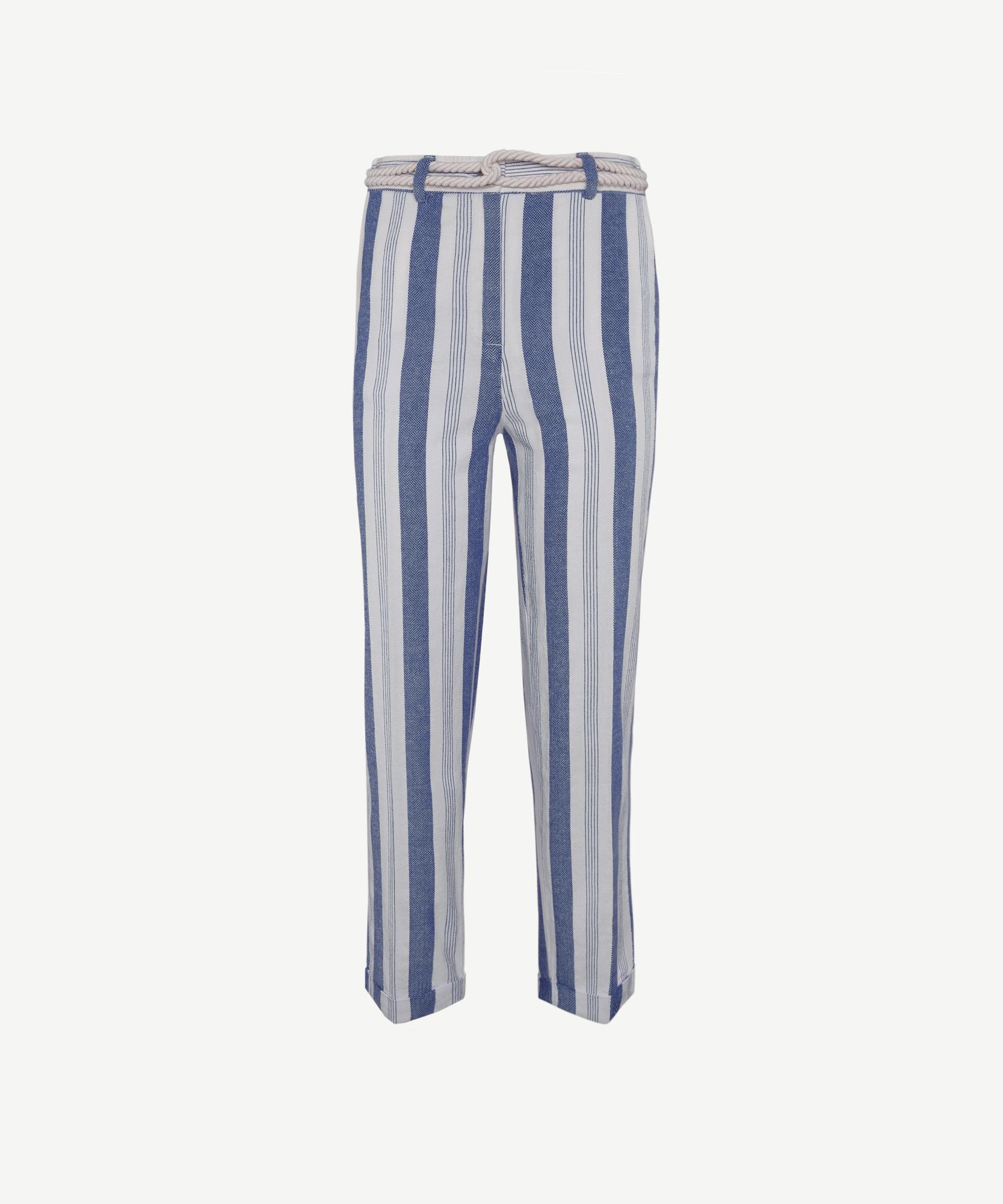 YARGICI Düz Kesim Duble Paça Kemerli Pantolon