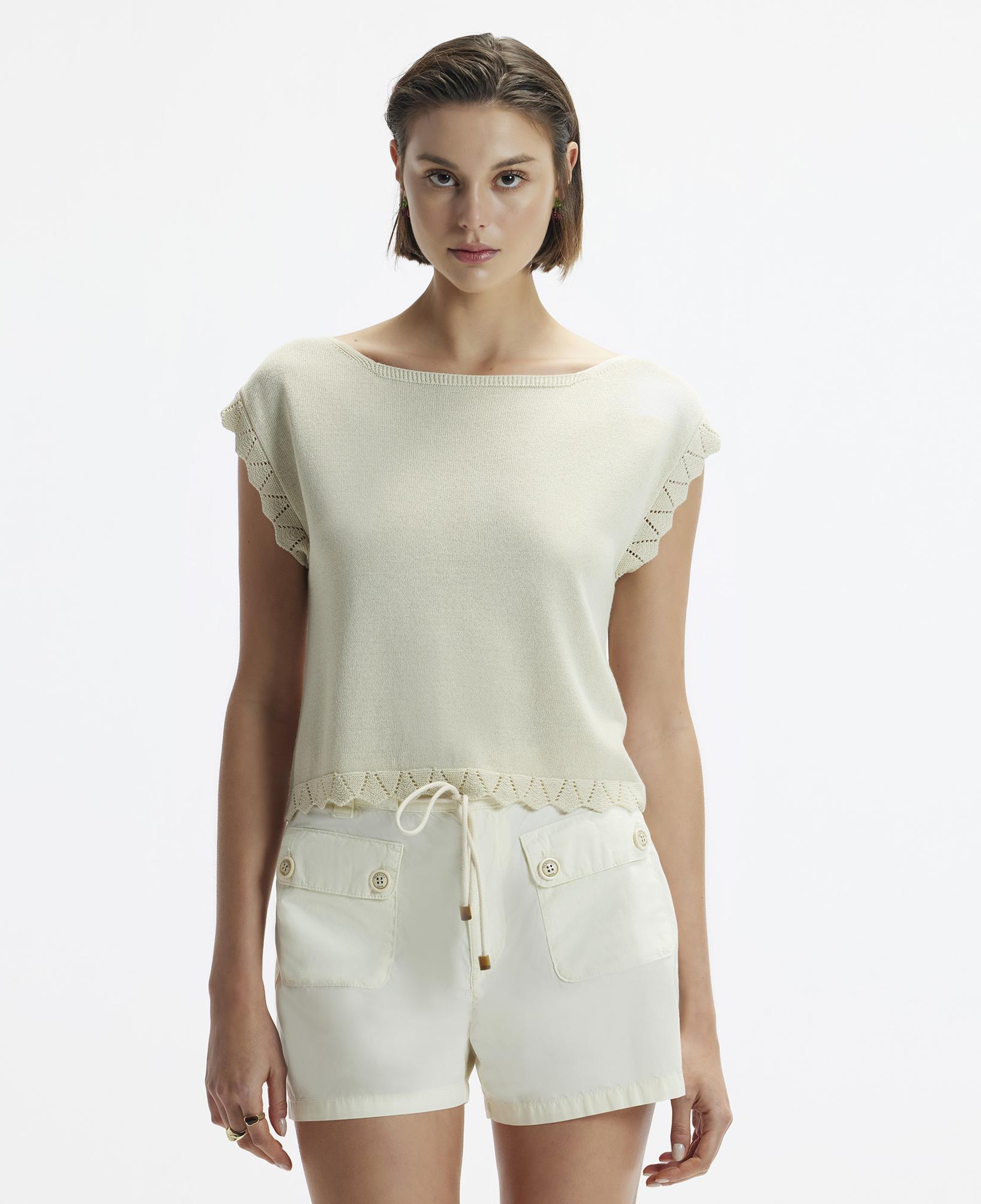 YARGICI Cep Detaylı Denim Bermuda