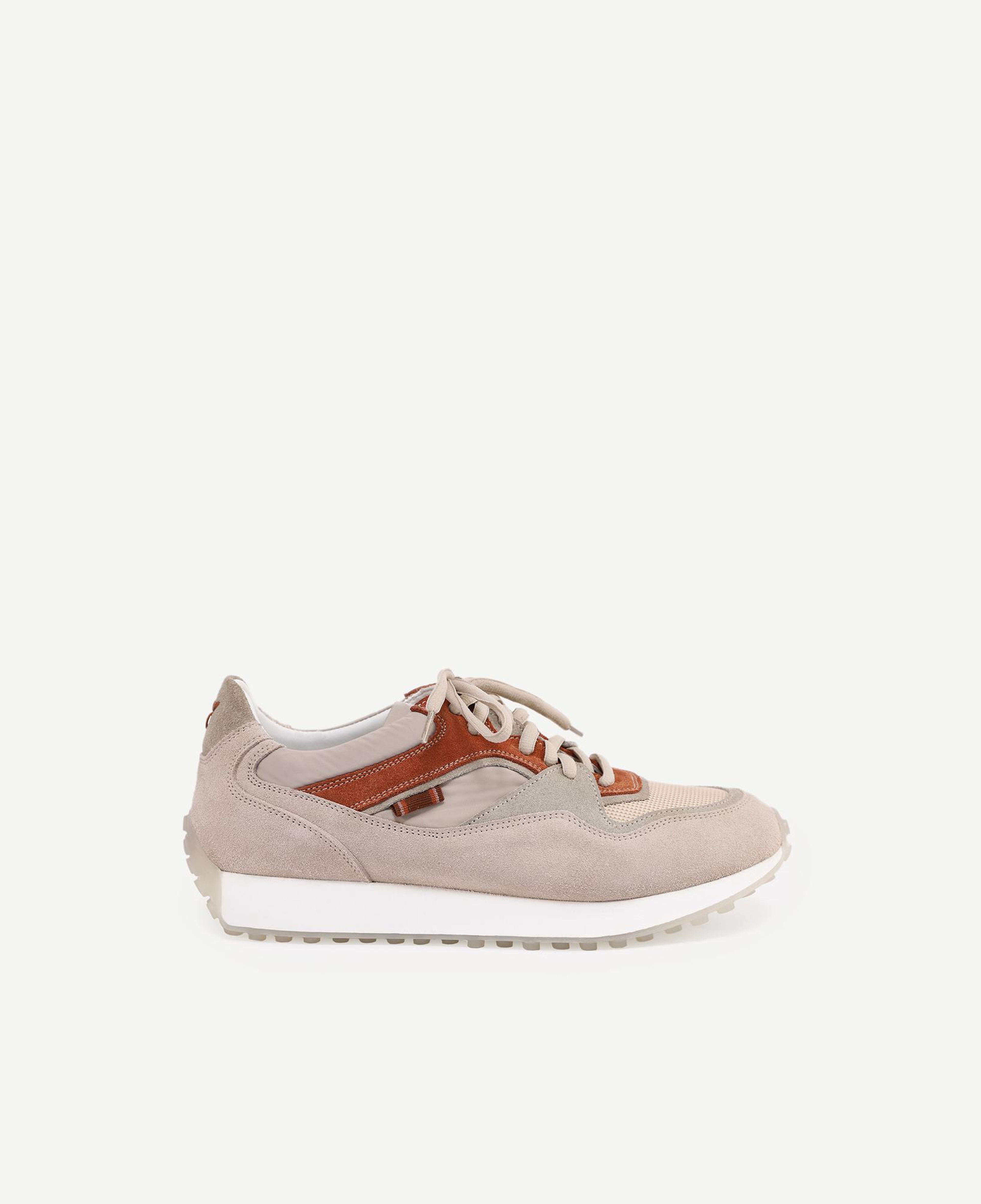 YARGICI Kumaş Detaylı Deri Sneaker