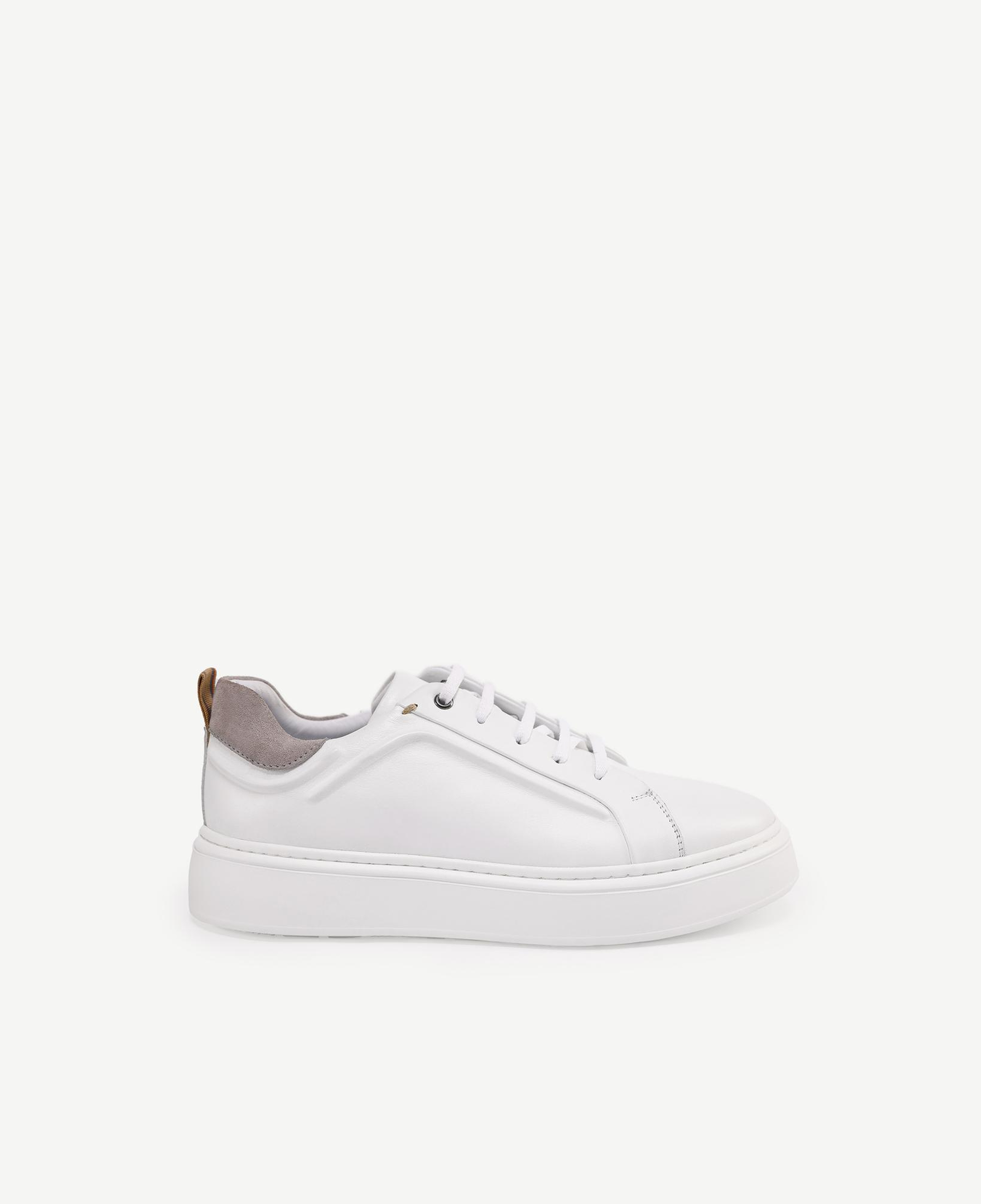 YARGICI Silikon Kabartmanlı Deri Bağlı Sneakers