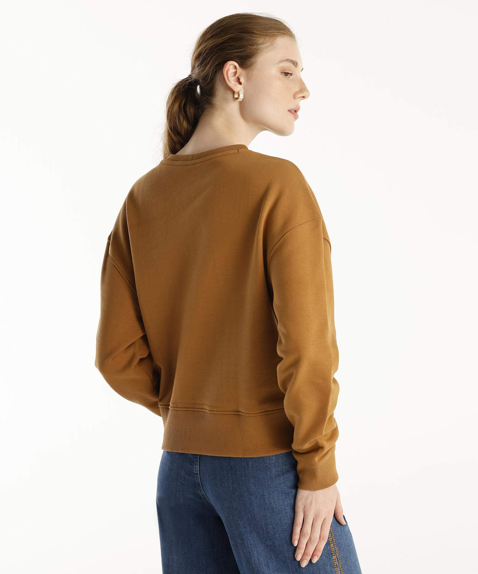 YARGICI Pens Detaylı Uzun Kollu Bisiklet Yaka Sweatshirt