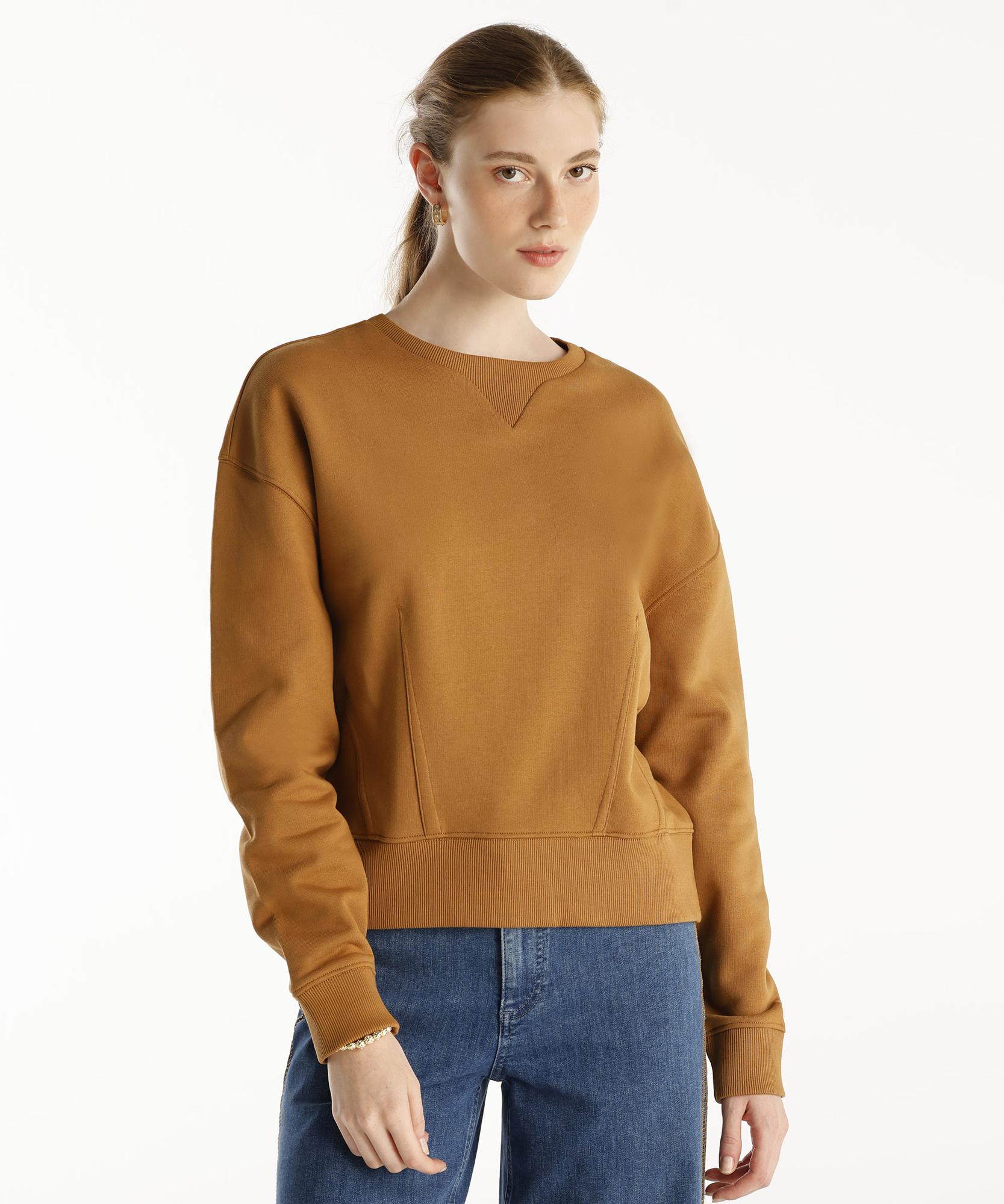 YARGICI Pens Detaylı Uzun Kollu Bisiklet Yaka Sweatshirt