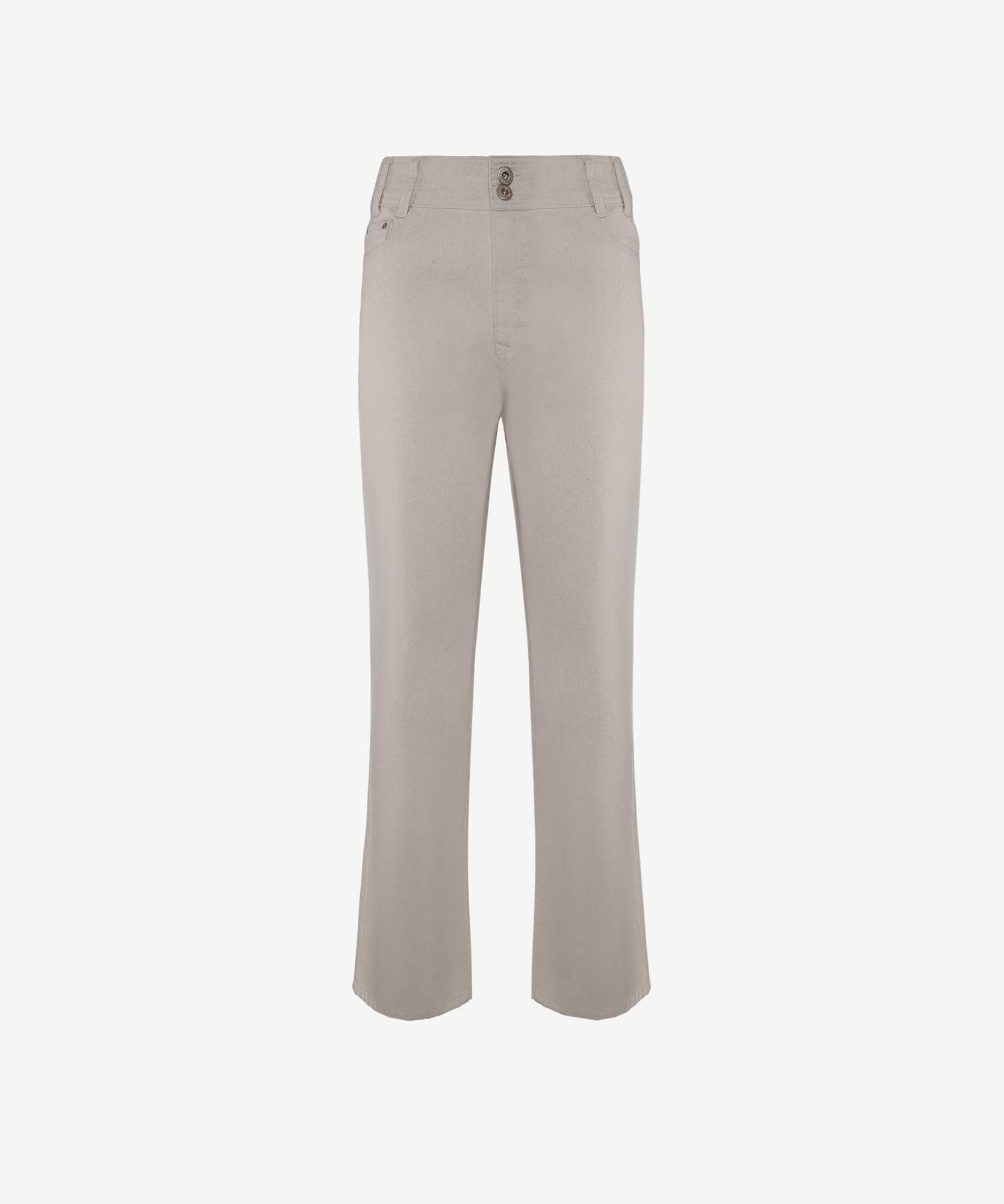 YARGICI Kemer Detaylı Cropeed Fit Non-Denim Pantolon